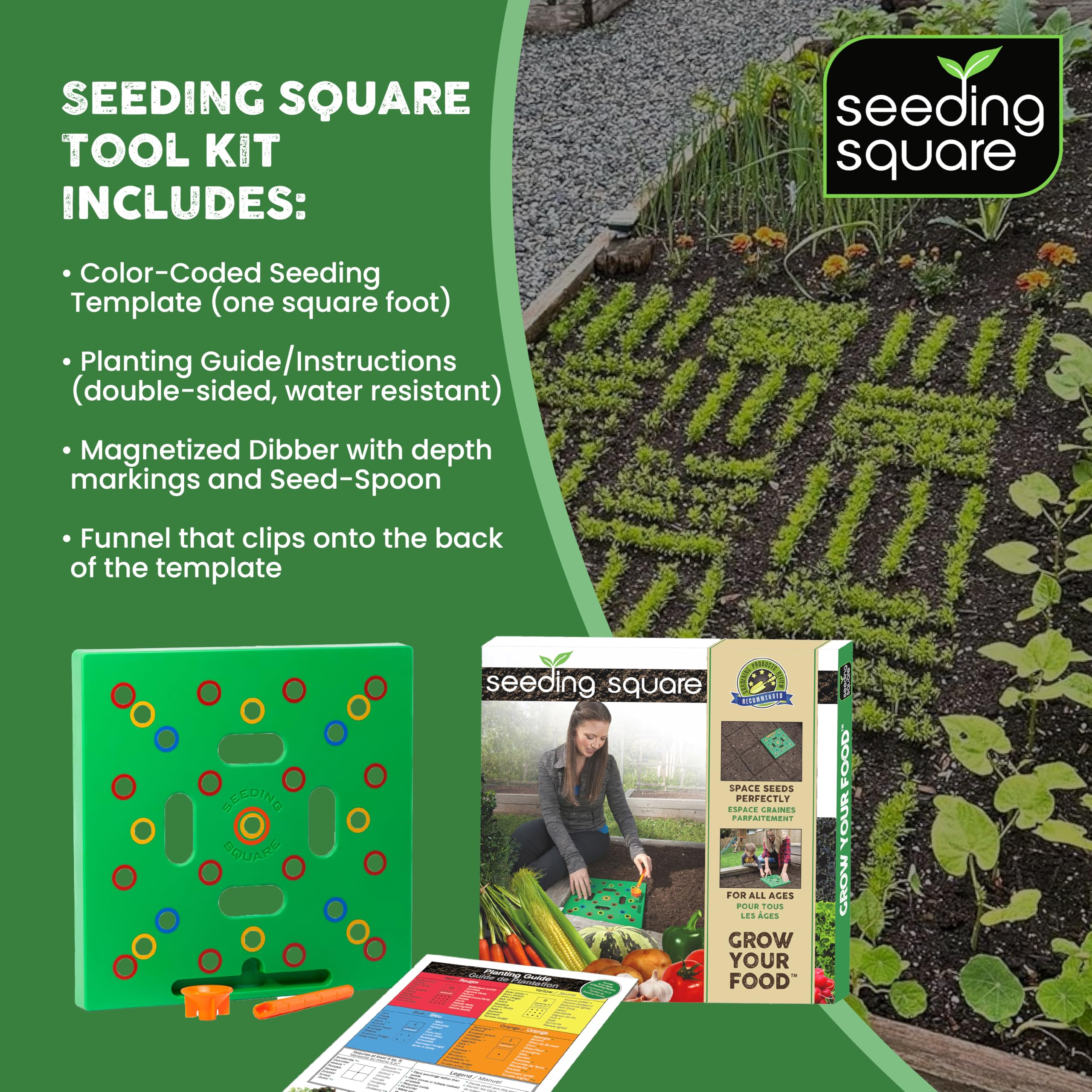 Seeding Square - Seed and Seedling Spacer Tool