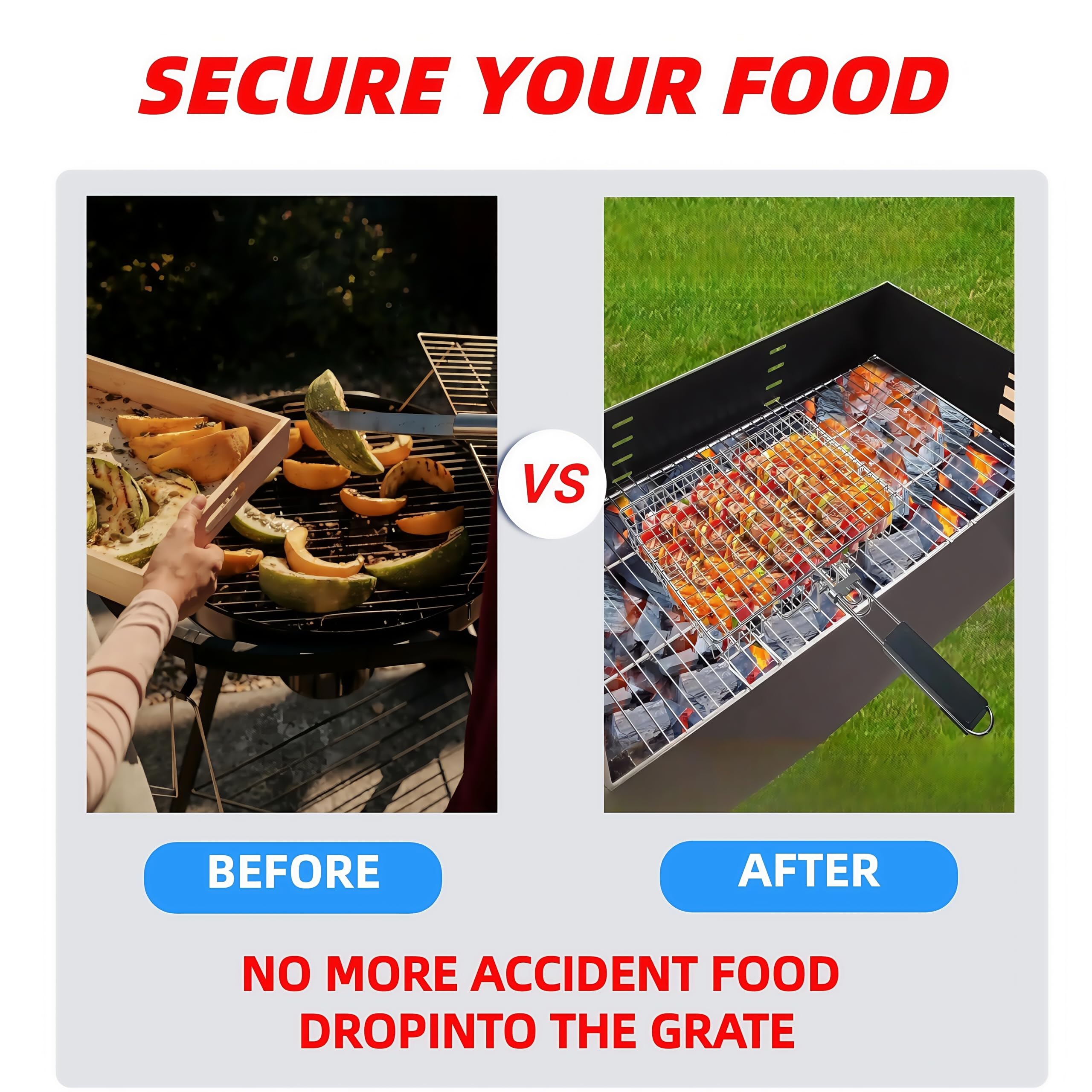 Nesting Three-Dimensional Grill Baskets