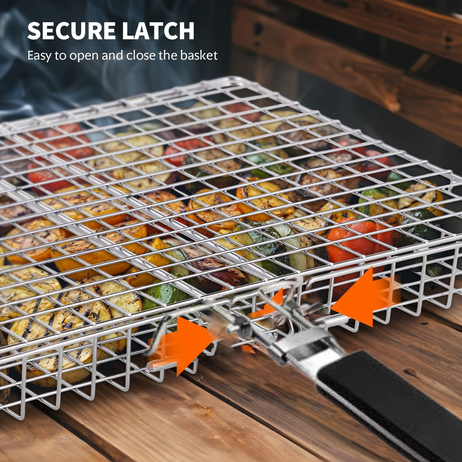 Nesting Three-Dimensional Grill Baskets