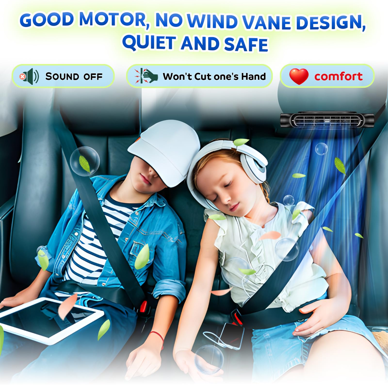 Car Seat Headrest Cooling Fan