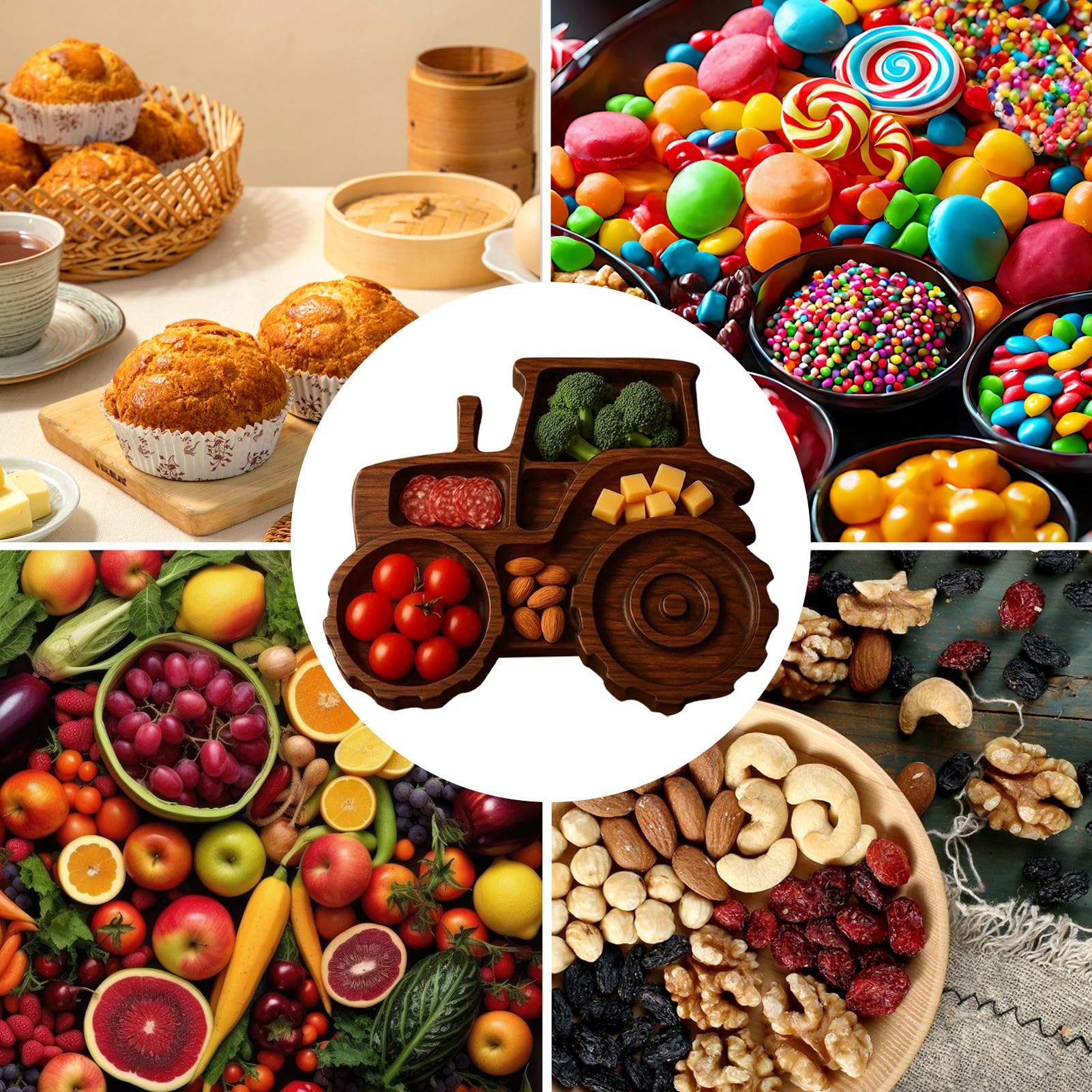 Wooden Vehicle Charcuterie Platter