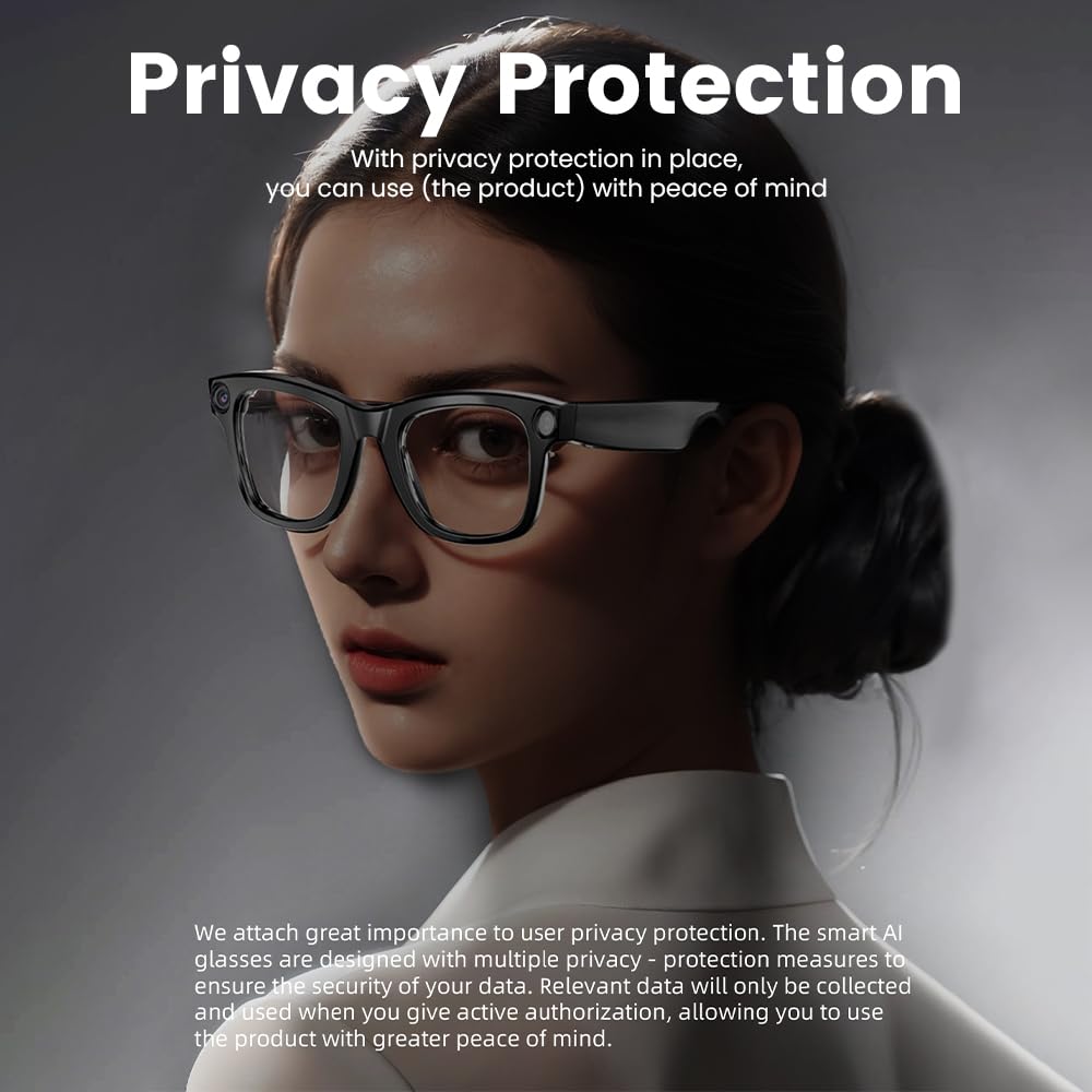 AI Smart Camera ChatGPT Glasses with Real-Time Translation & Object Recognition