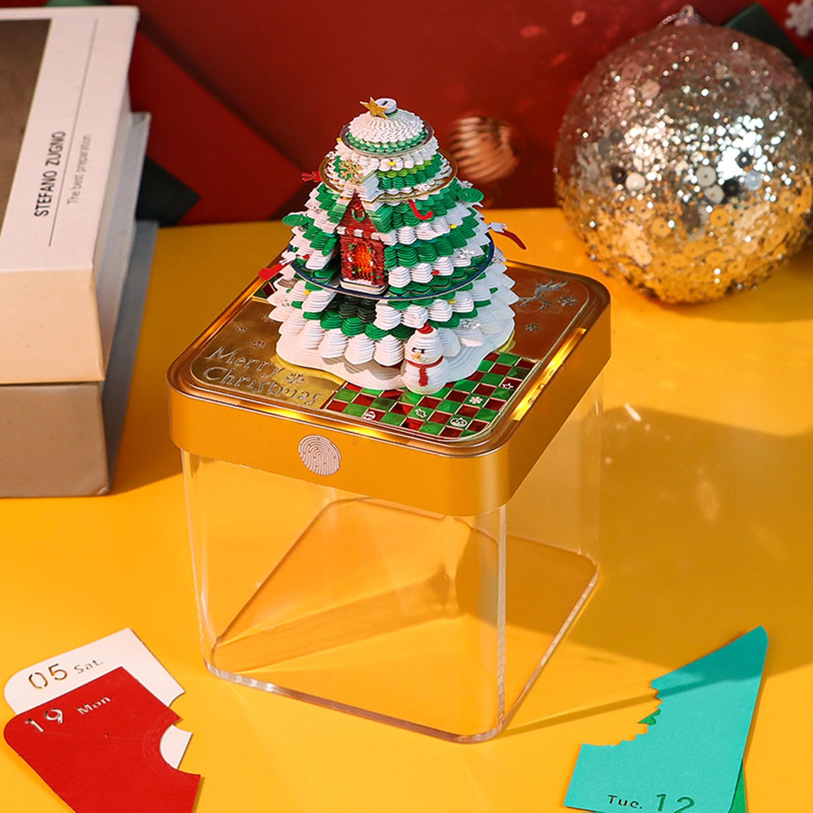 🎄Tree House Paper Sculpture 3D Calendar