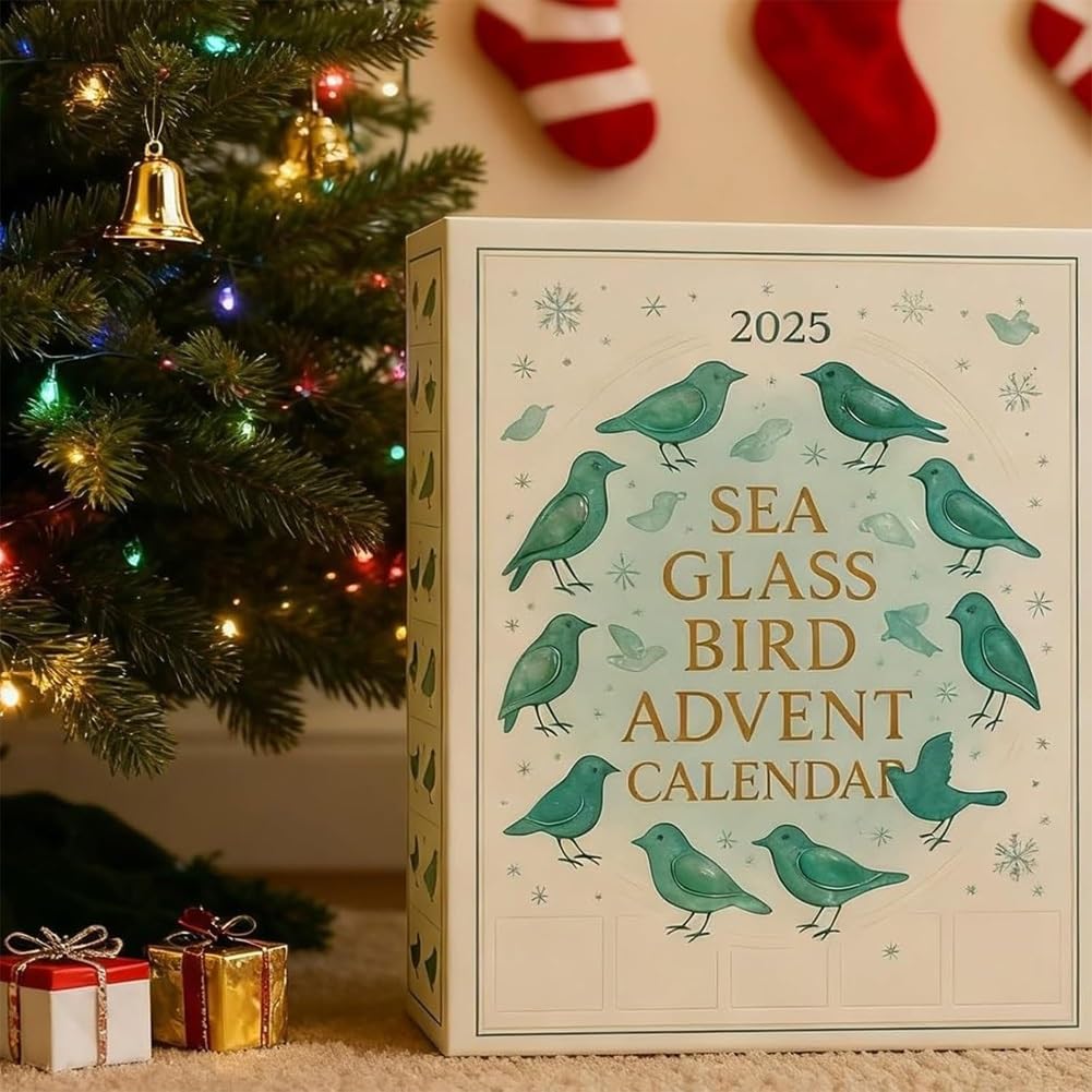LAST DAY 50% OFF--🐦Sea Glass Bird Advent Calendar 2025