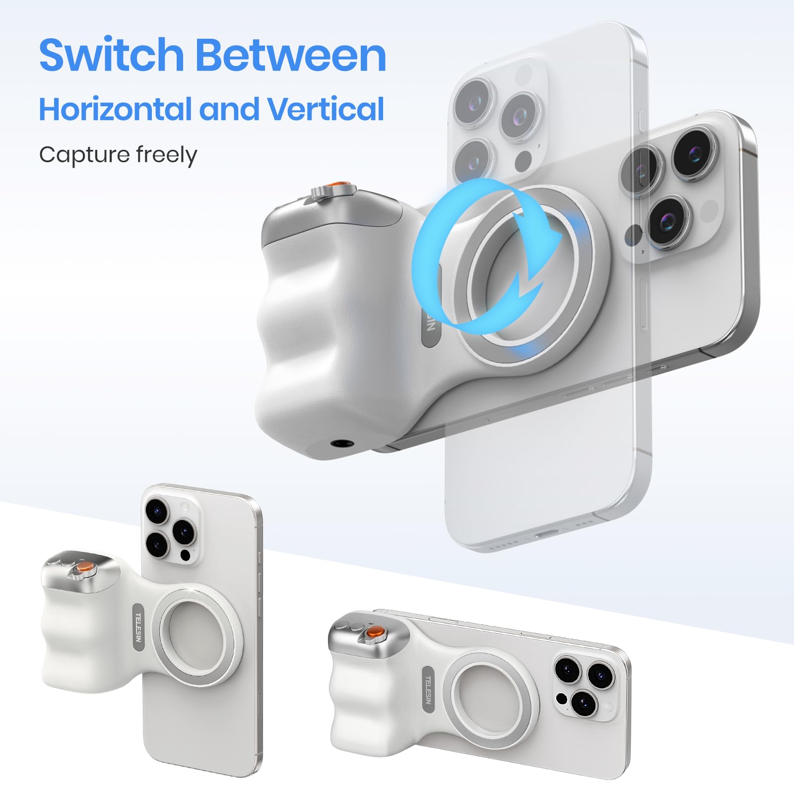 TELESIN Fun Shot Magnetic Phone Camera Grip