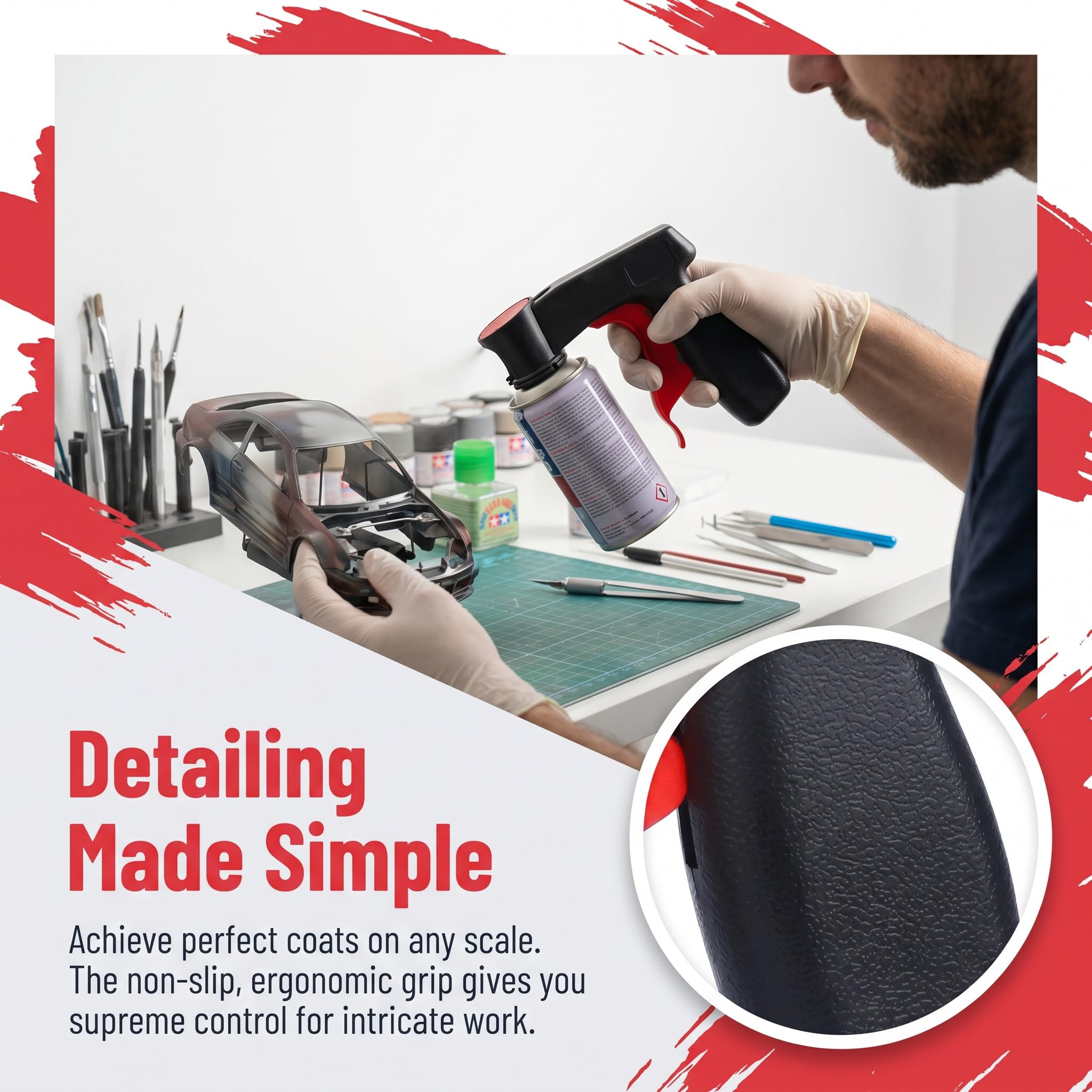 Portable Assisted Spray Painting Handle Tool