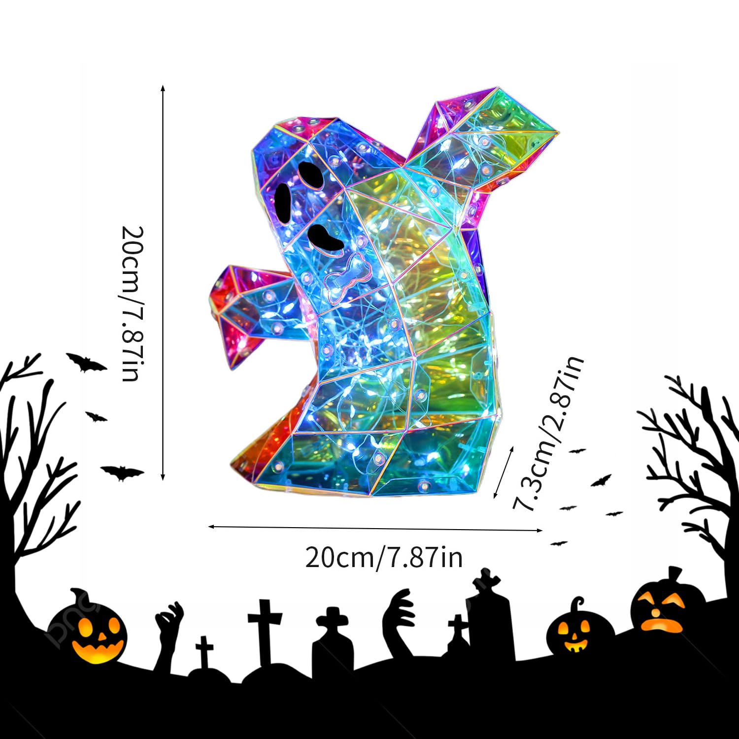 Prismatic Iridescent Spooky Ghost
