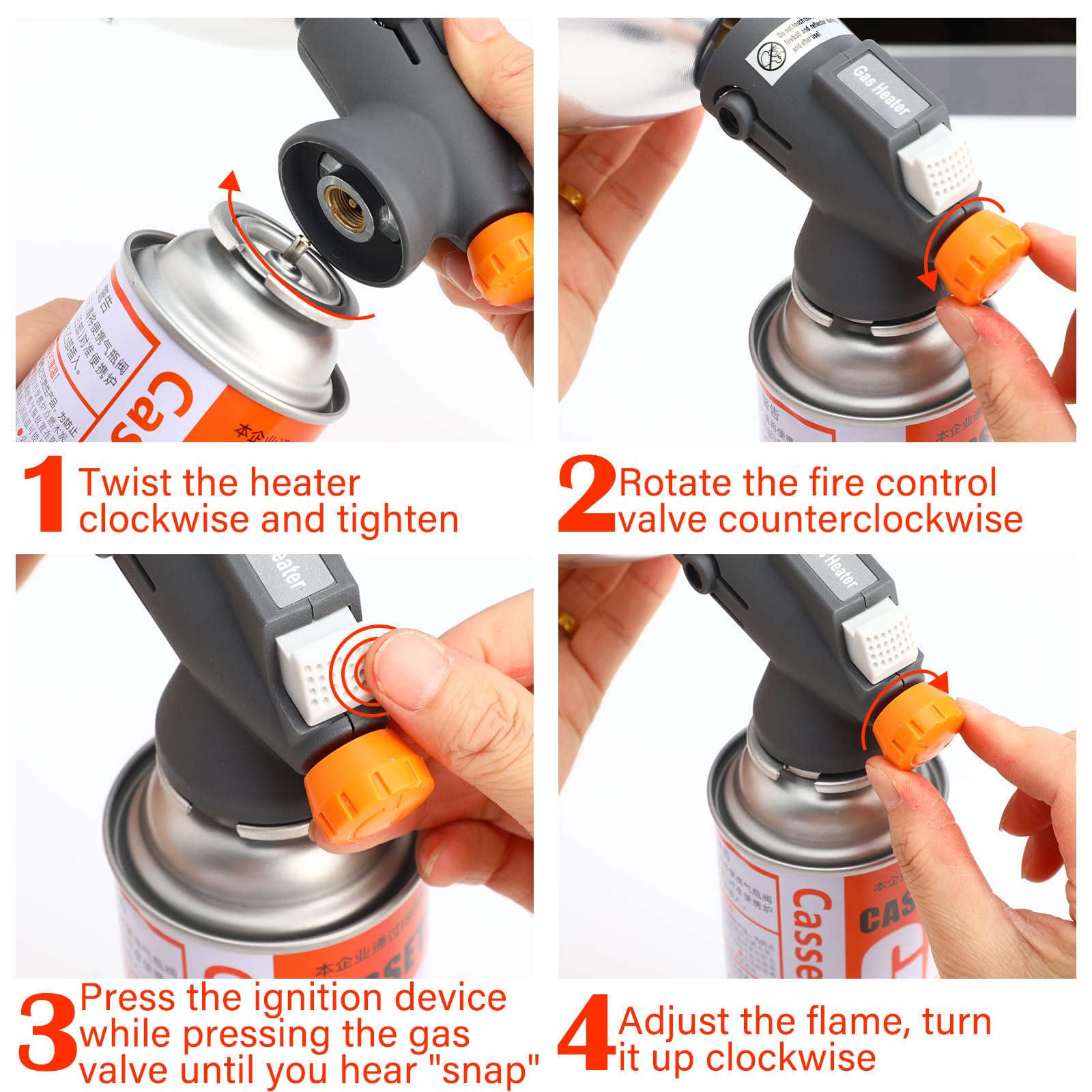 🔥18000 BTU 3 Settings Propane Tank Top Heater