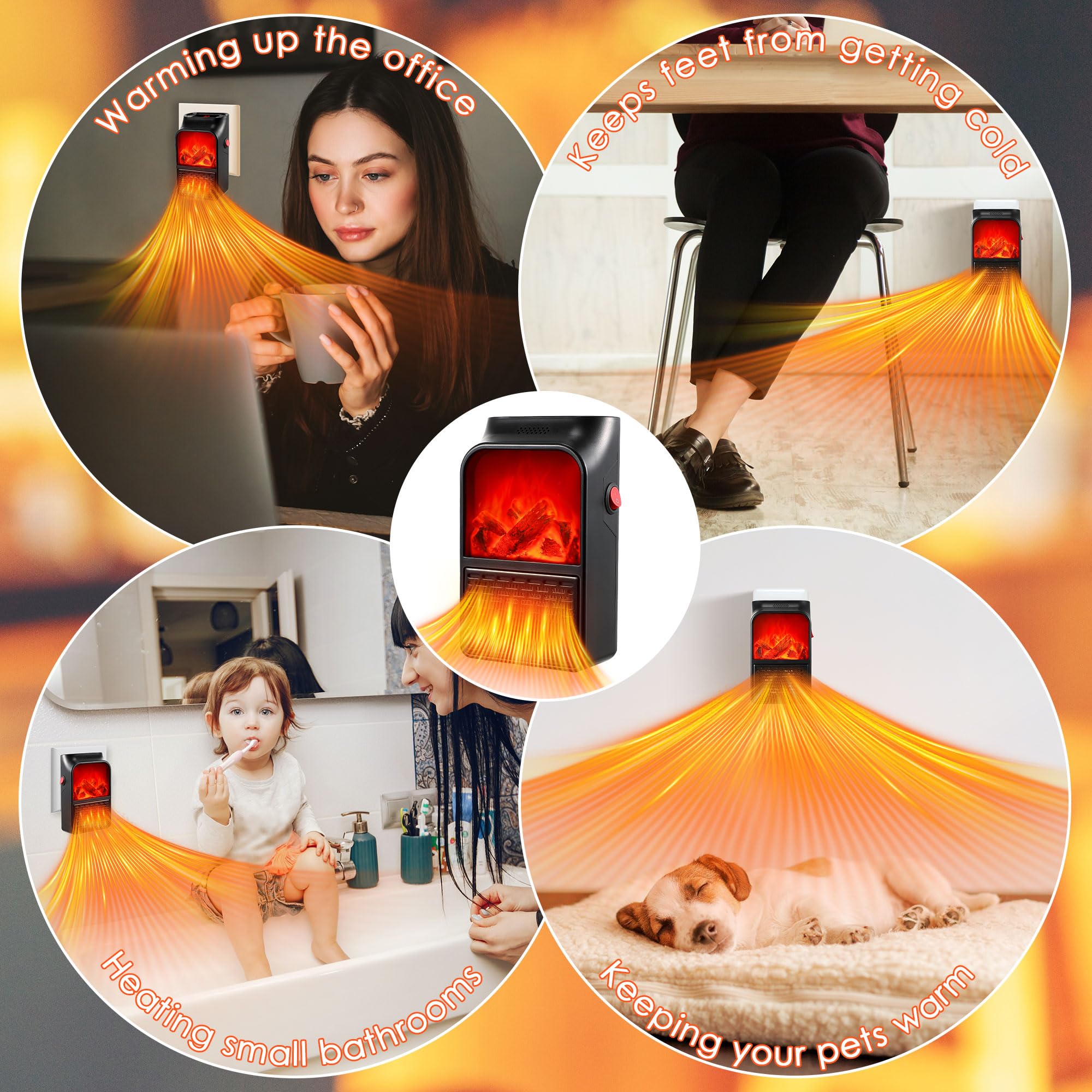 Mini Wall Space Heater