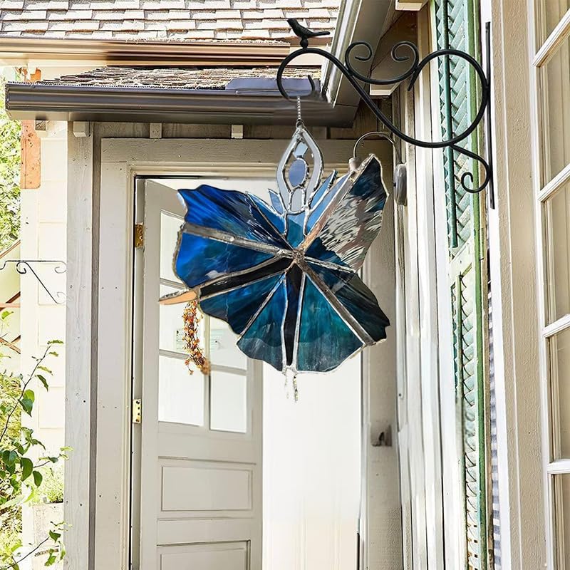 Dancing Lady Stained Glass Spinner