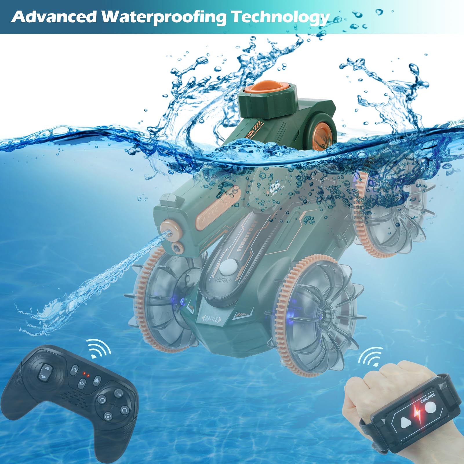 Remote Control Car Water Squirt Tank