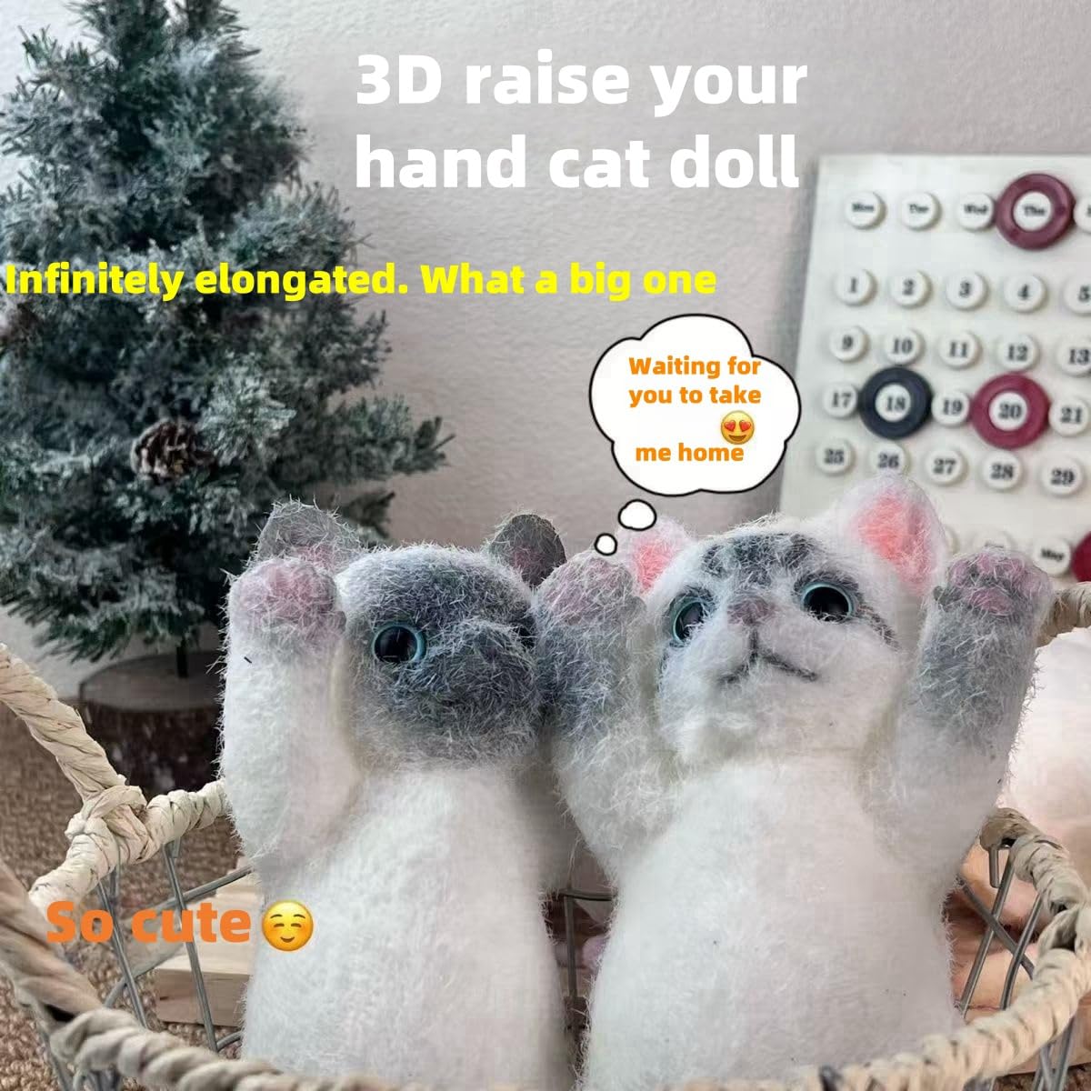 🐱3DTaba Squishy Cat，Finger Stress Relief Toys