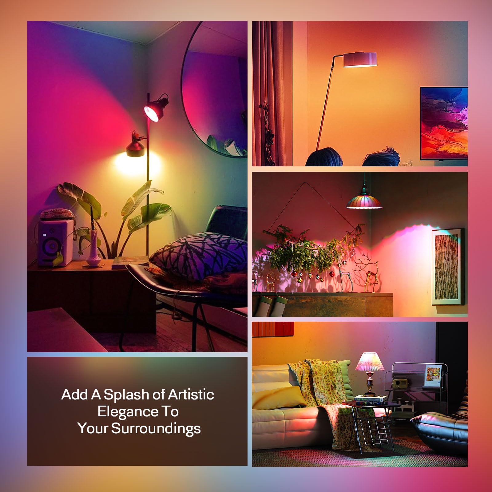 🔥Hot Sale 49% OFF - Upgraded Dimmable LED Stained Glass Light Bulb