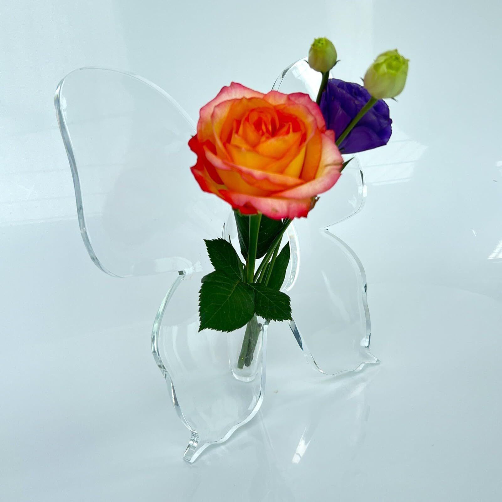 🦋 Clear Plexiglas Butterfly Vase 💐