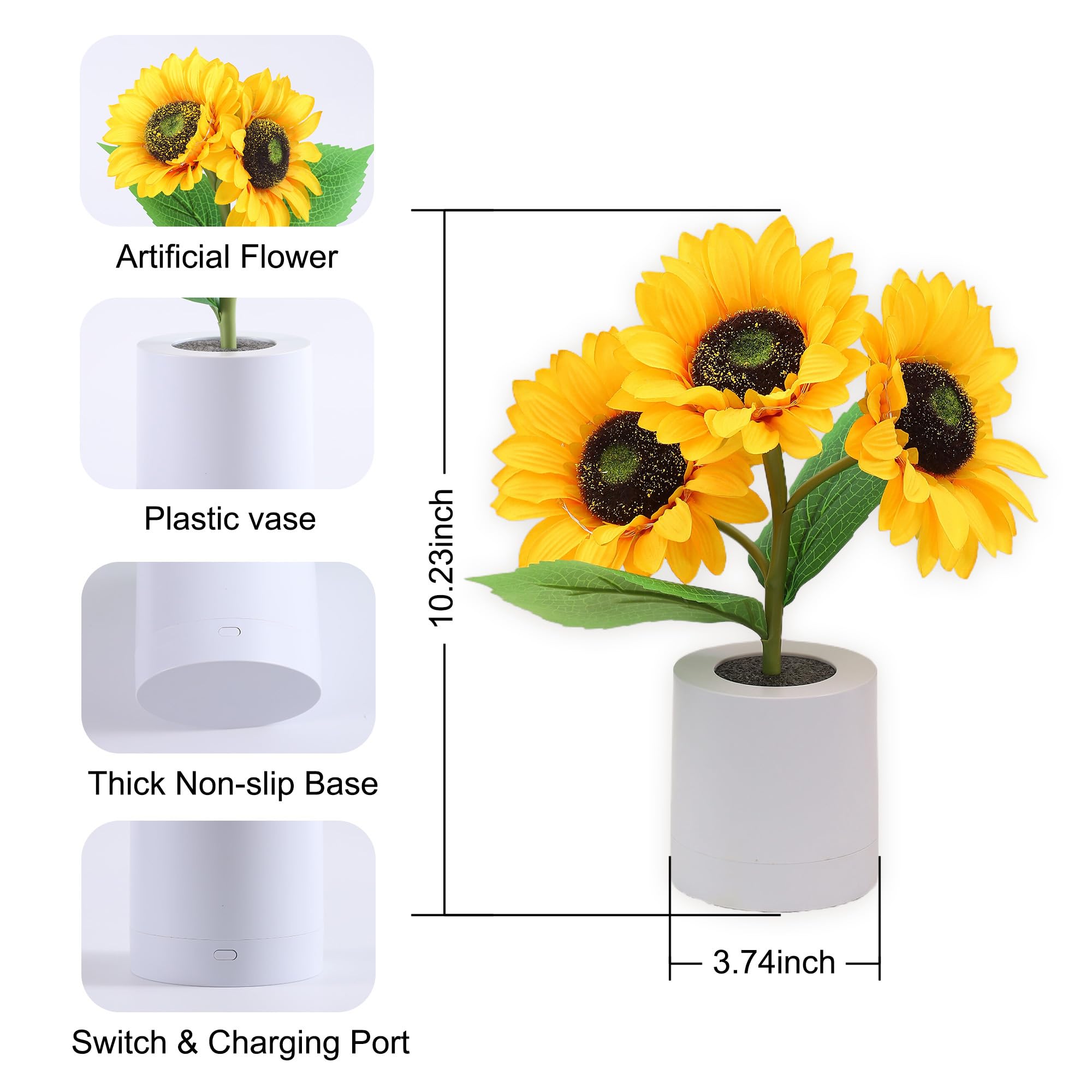 🔥49% OFF - 🌻Sunflower Led Simulation Night Light