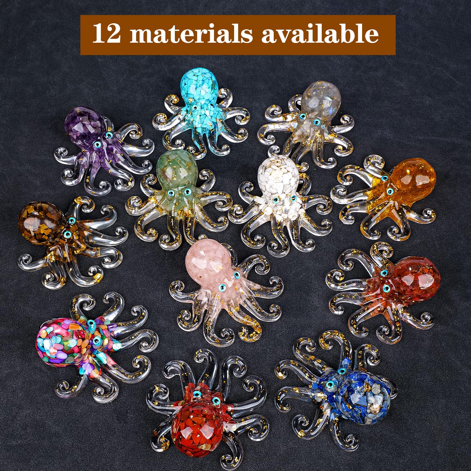 Crystal Octopus Figurine