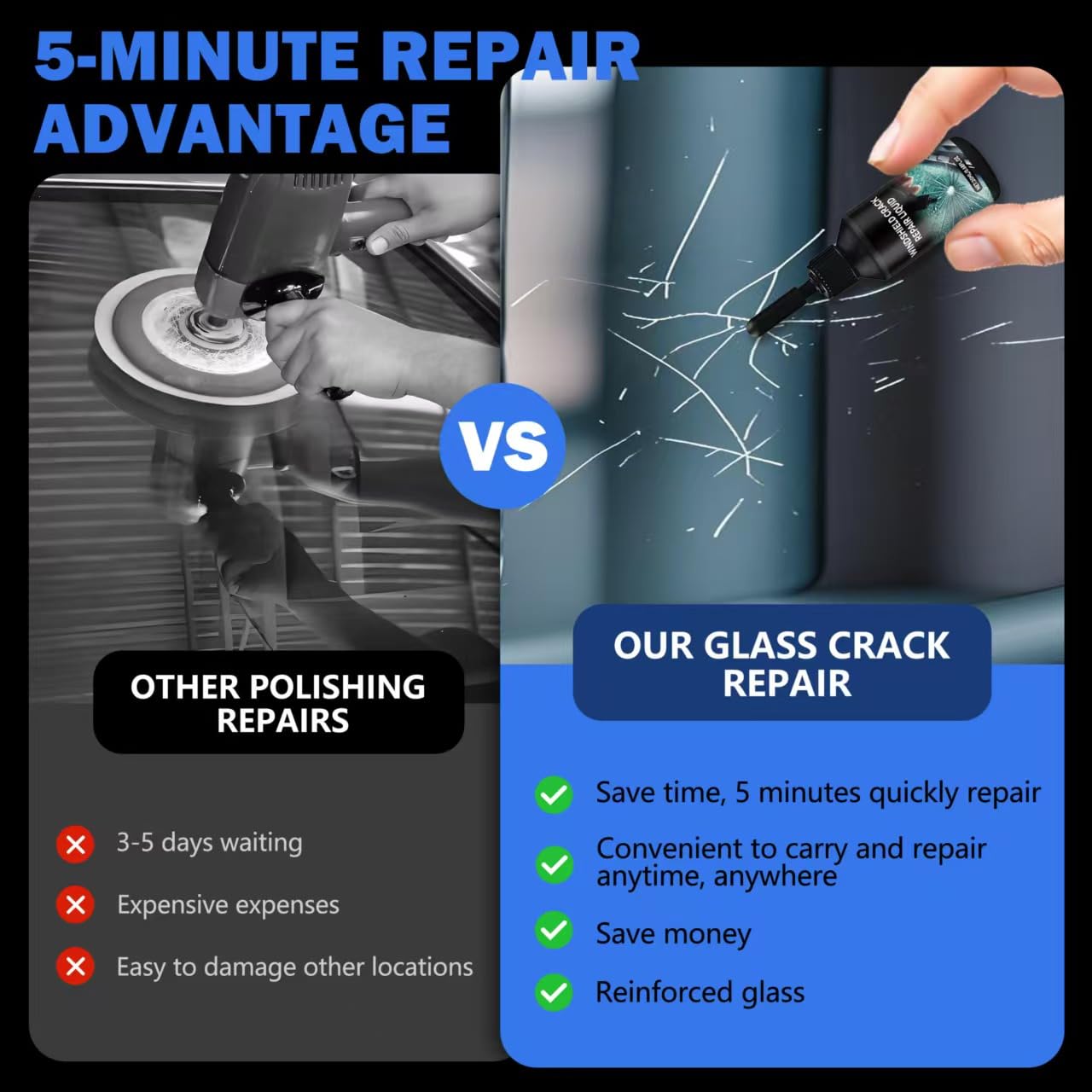 🔥 2025 New Car Windshield Crack Repair Fluid