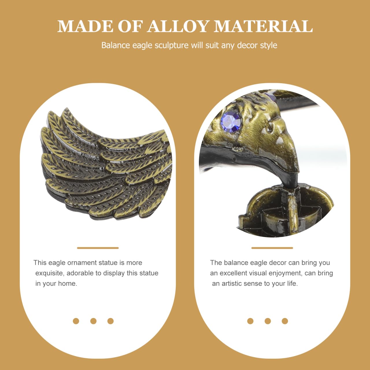 Metal Eiffel Tower Balance Eagle