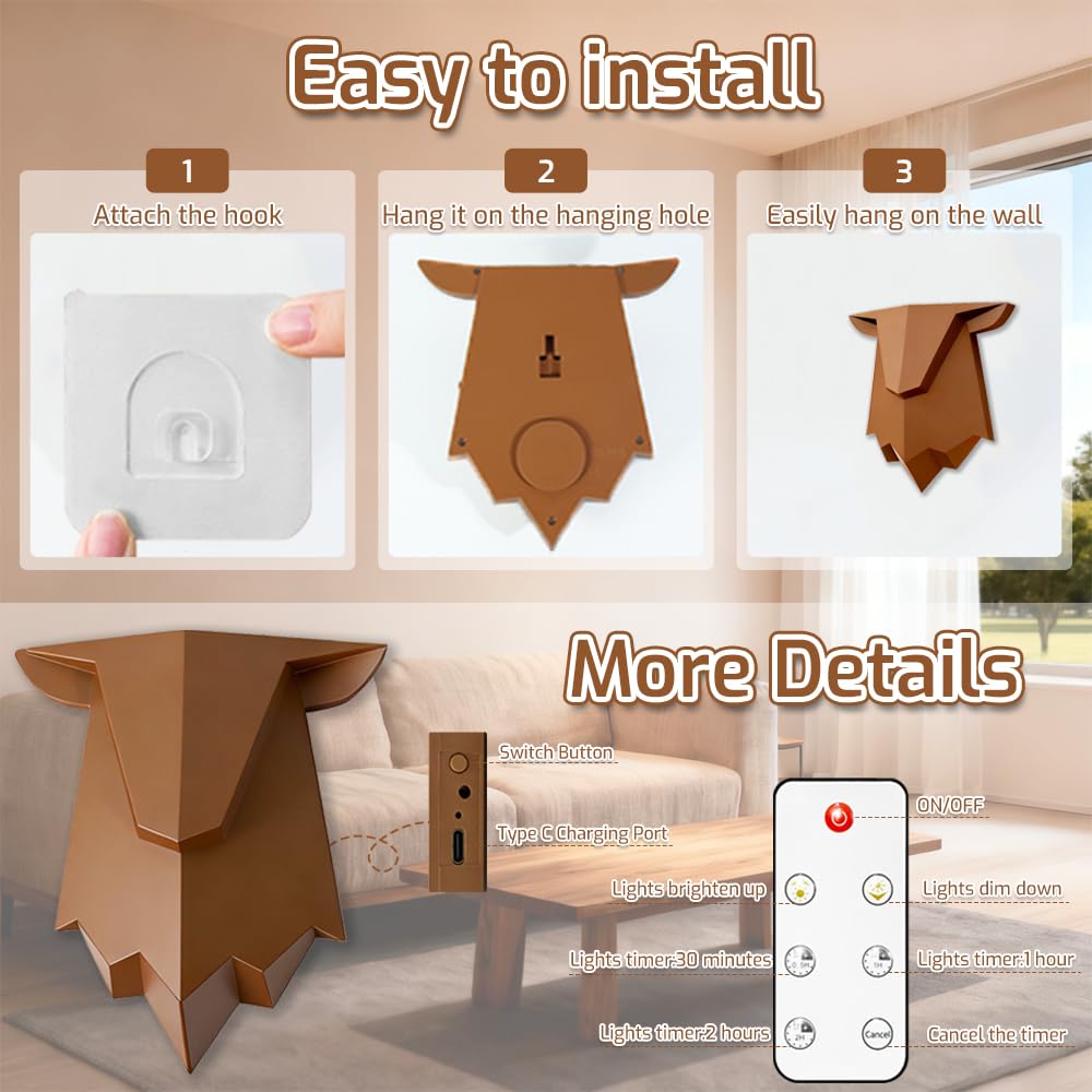 Deer Antler Shadow Lamp