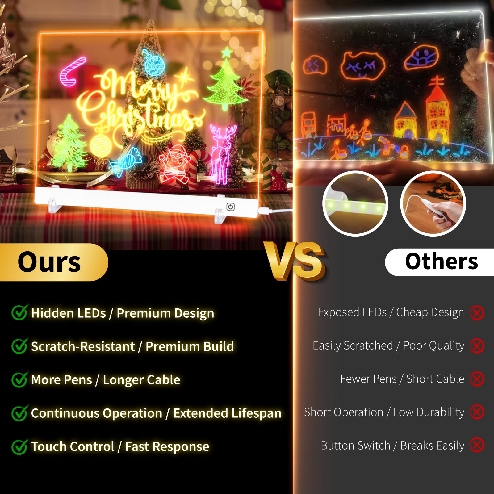 LED Note Board with Colors