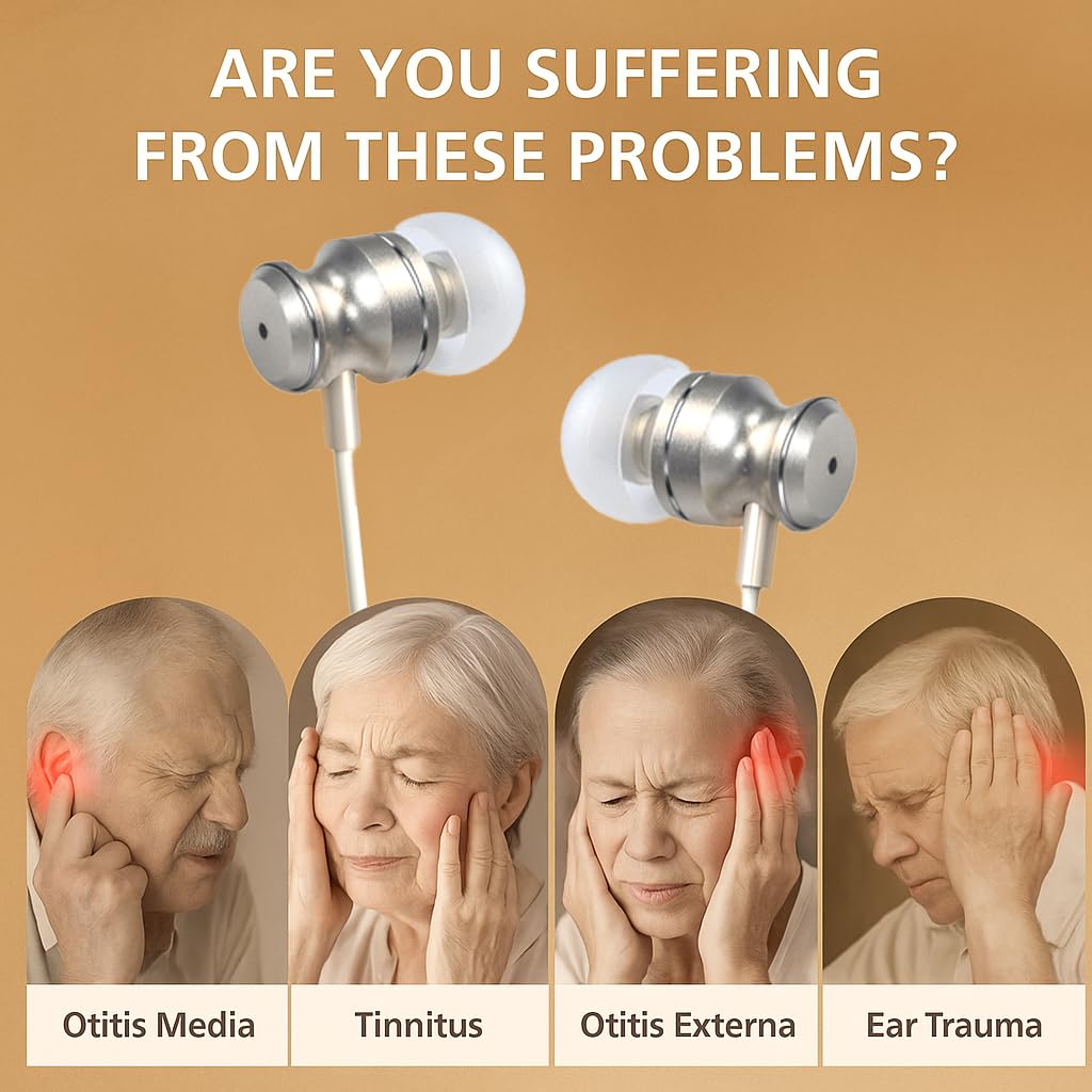 Portable 650nm Red Light Ear Therapy Device For Treating Ear Blockage And Tinnitus