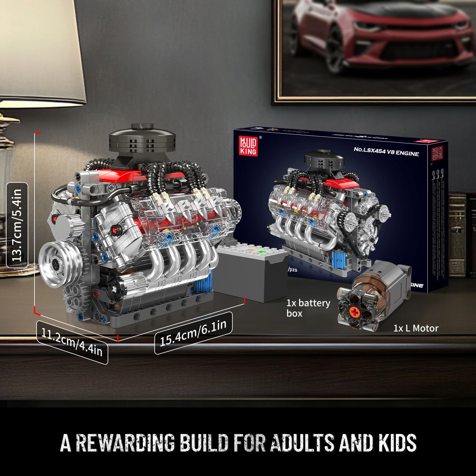 LIMITED EDITION 🚗Teching V8 Car Engine Model Kit