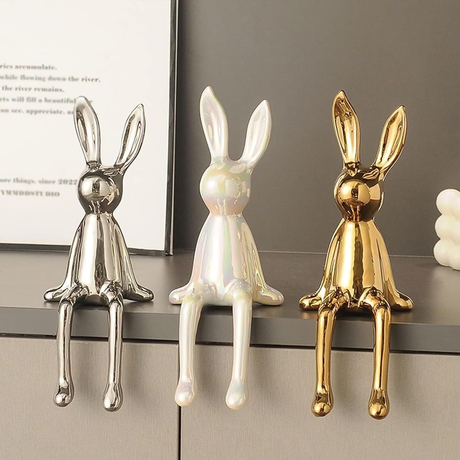 🐰🎉49% off -Golden Bunny Decorative Rabbit Figurines