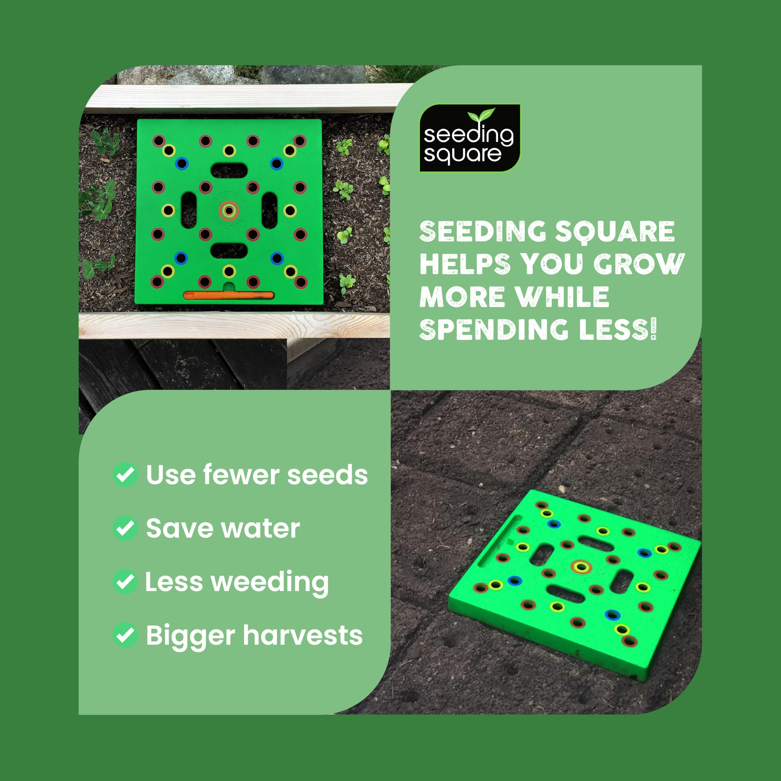Seeding Square - Seed and Seedling Spacer Tool