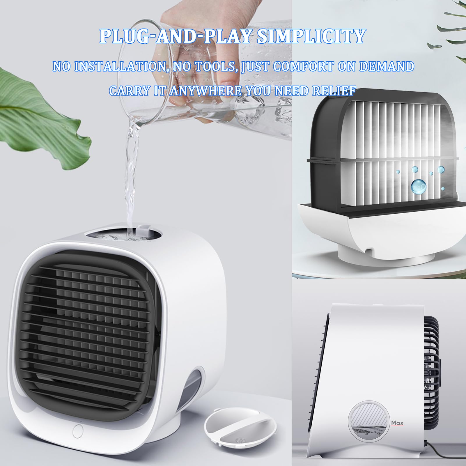 2025 Air Cooler with LED Nightlight