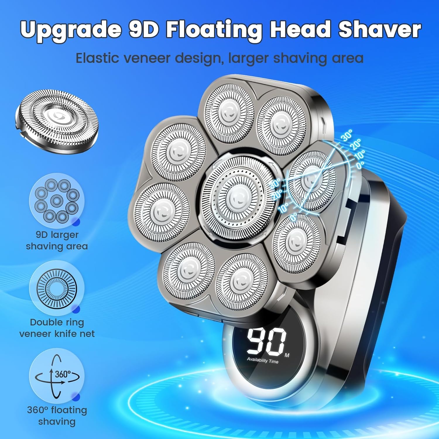 9D Head Shavers for Bald Men