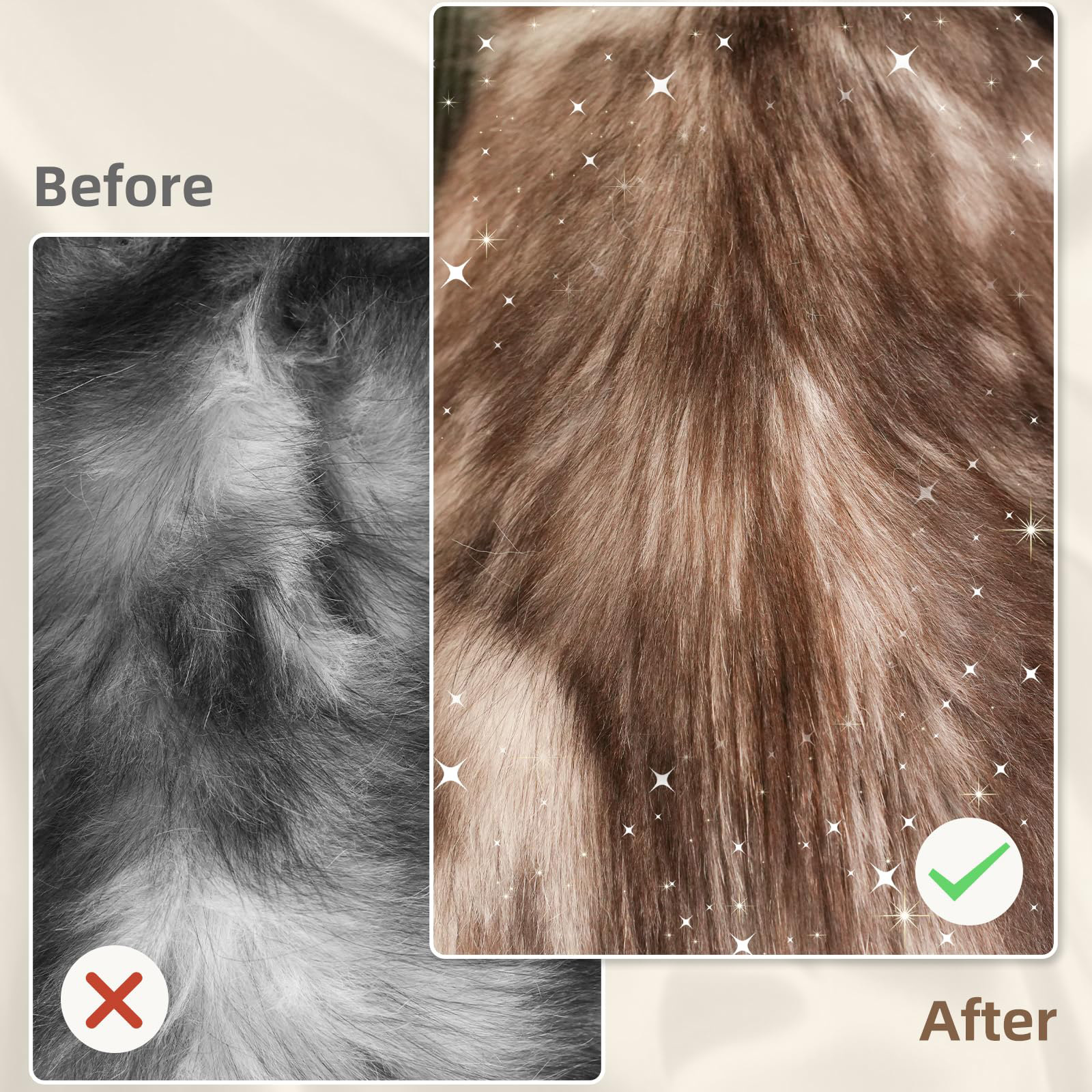 Double Sided Steam Pet Grooming Shedding Brush