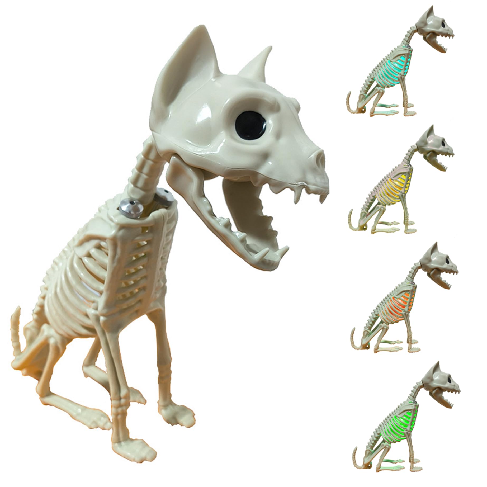 Spooky Halloween Animals Skeleton with Light 