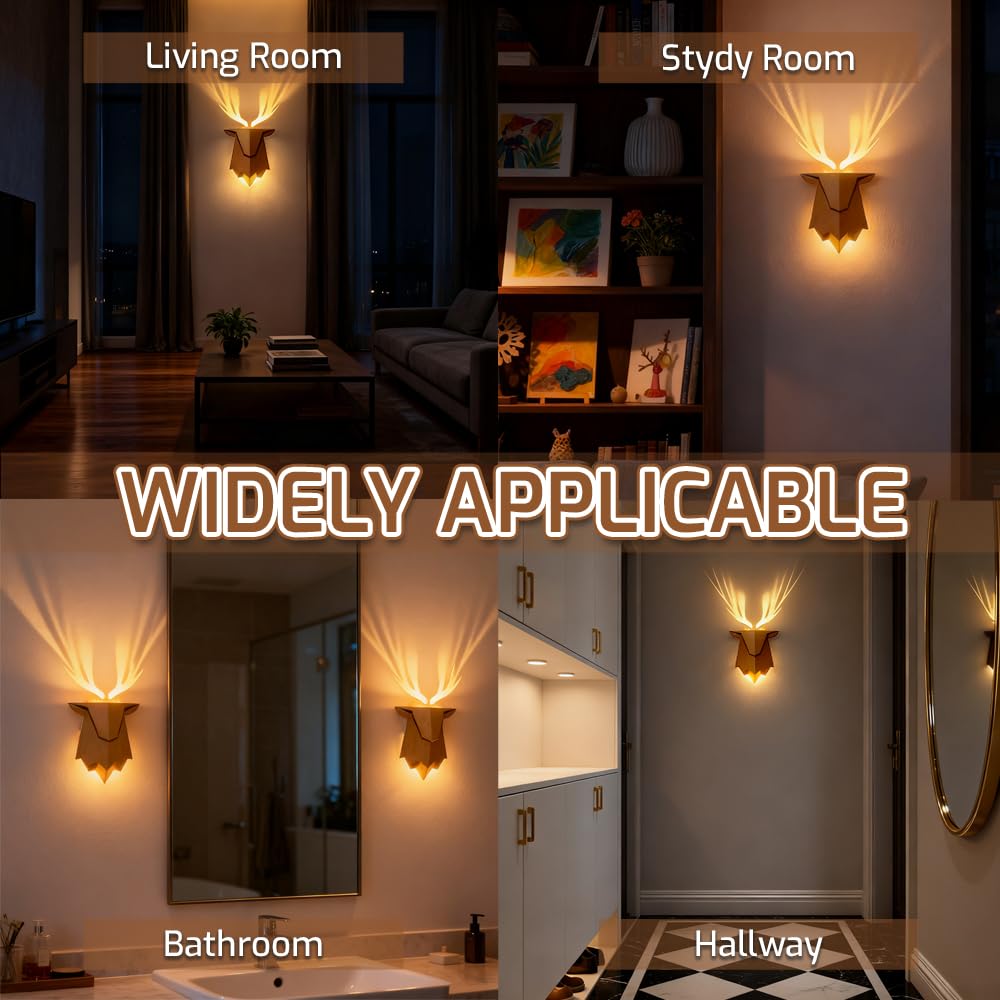 Deer Antler Shadow Lamp