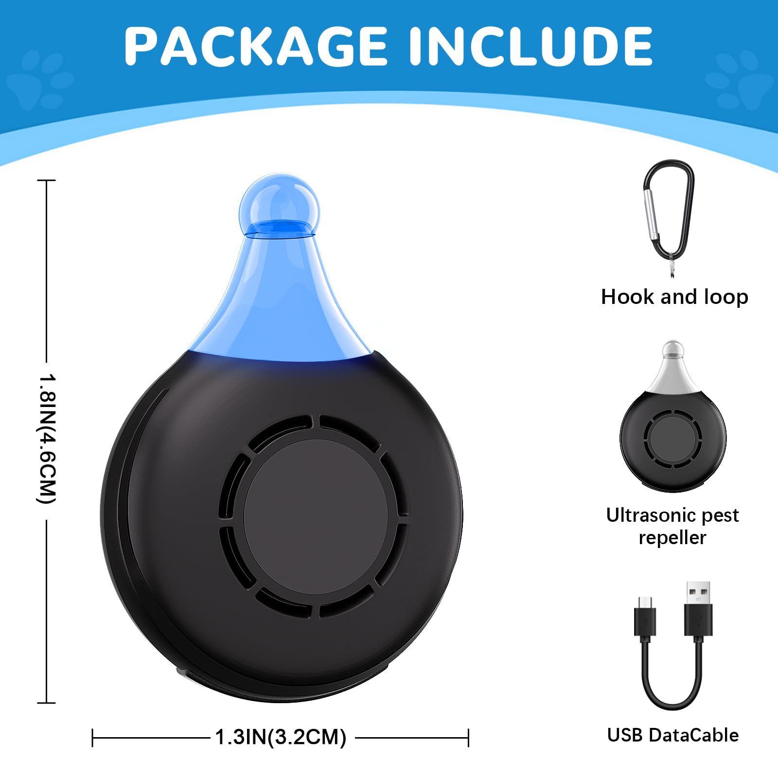 🐶🐱Safe & Effective Pet Ultrasonic Insect Repeller Pendant