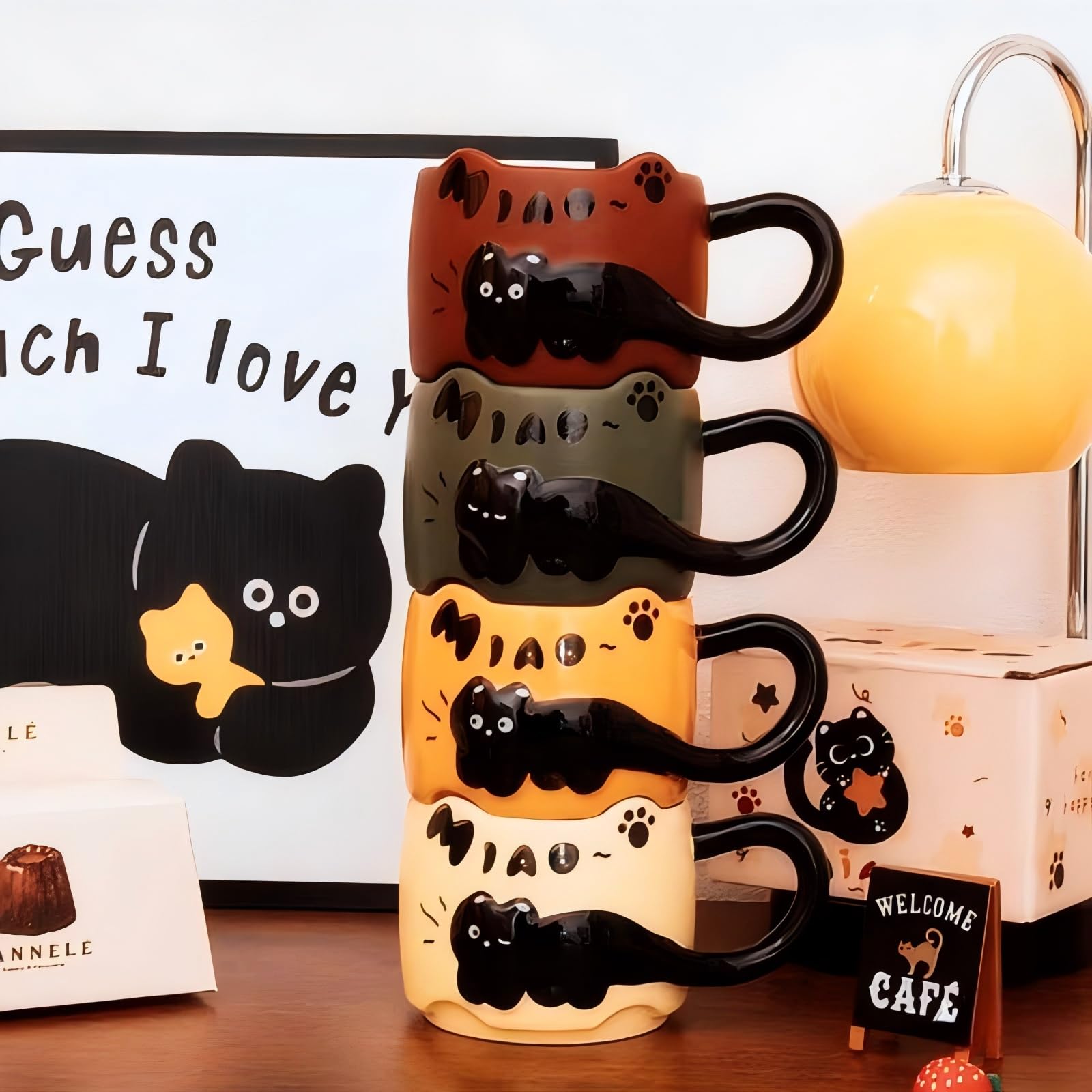Naughty cat coffee Mugs