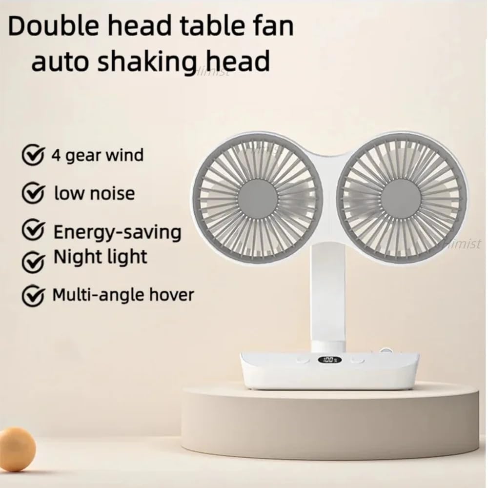 ✨ 2025 New Upgraded Dual Head USB Fan🎁