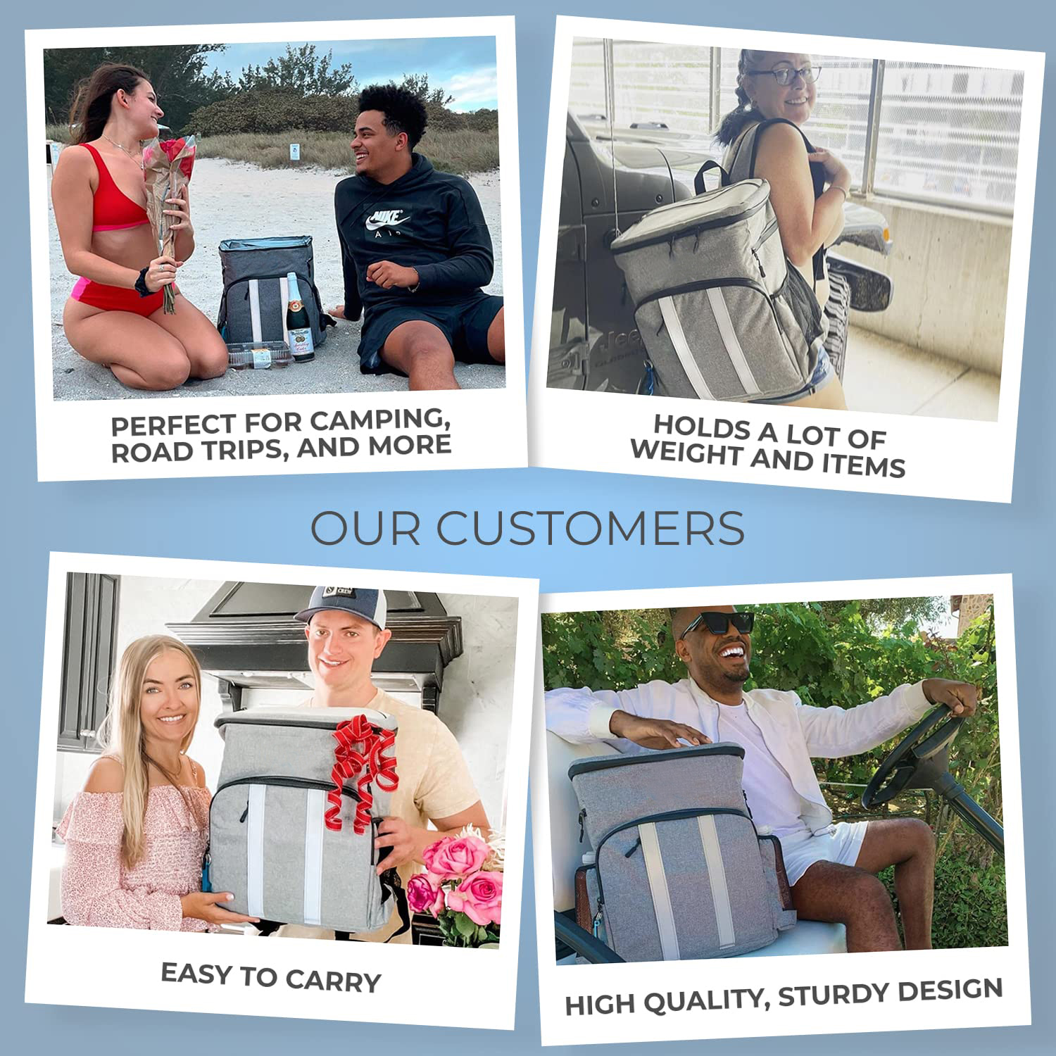 Backpack Cooler Insulated Leak Proof