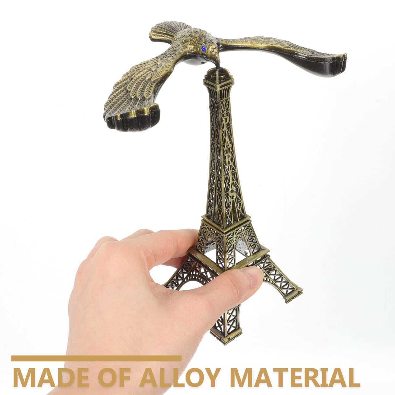 Metal Eiffel Tower Balance Eagle
