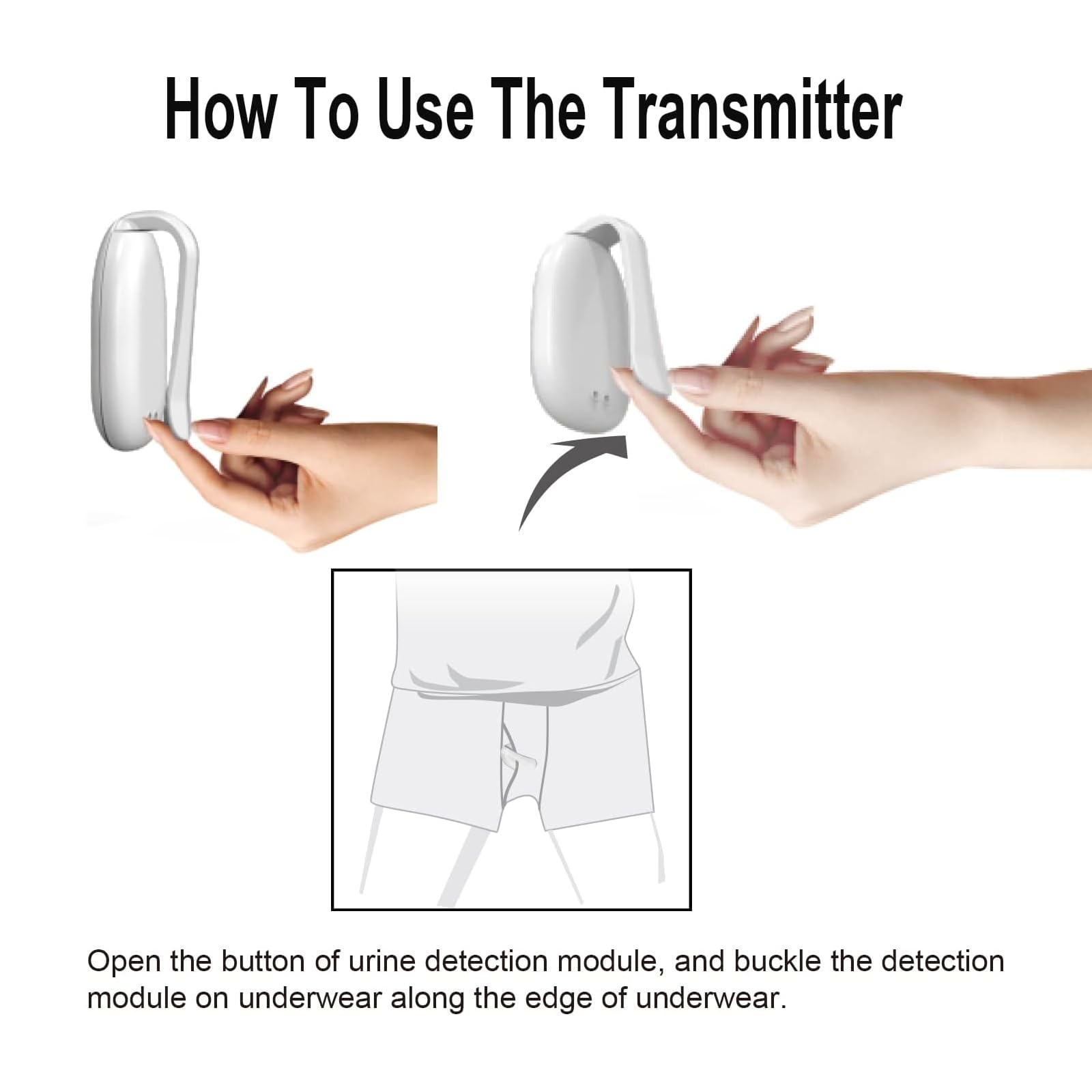 Incontinence Sensor Monitor Alarm for Elderly