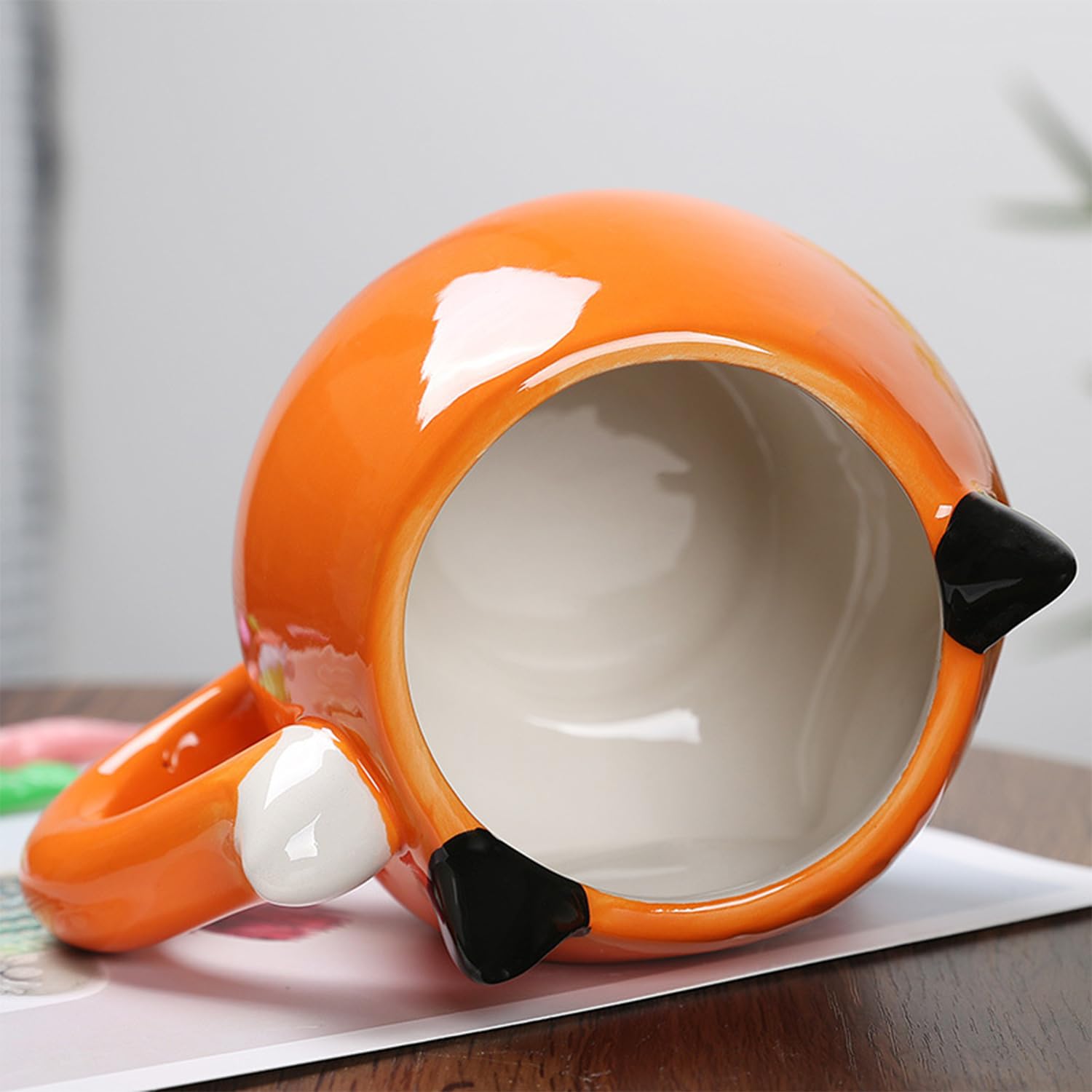 Animal Shaped Ceramic Cup with Handle