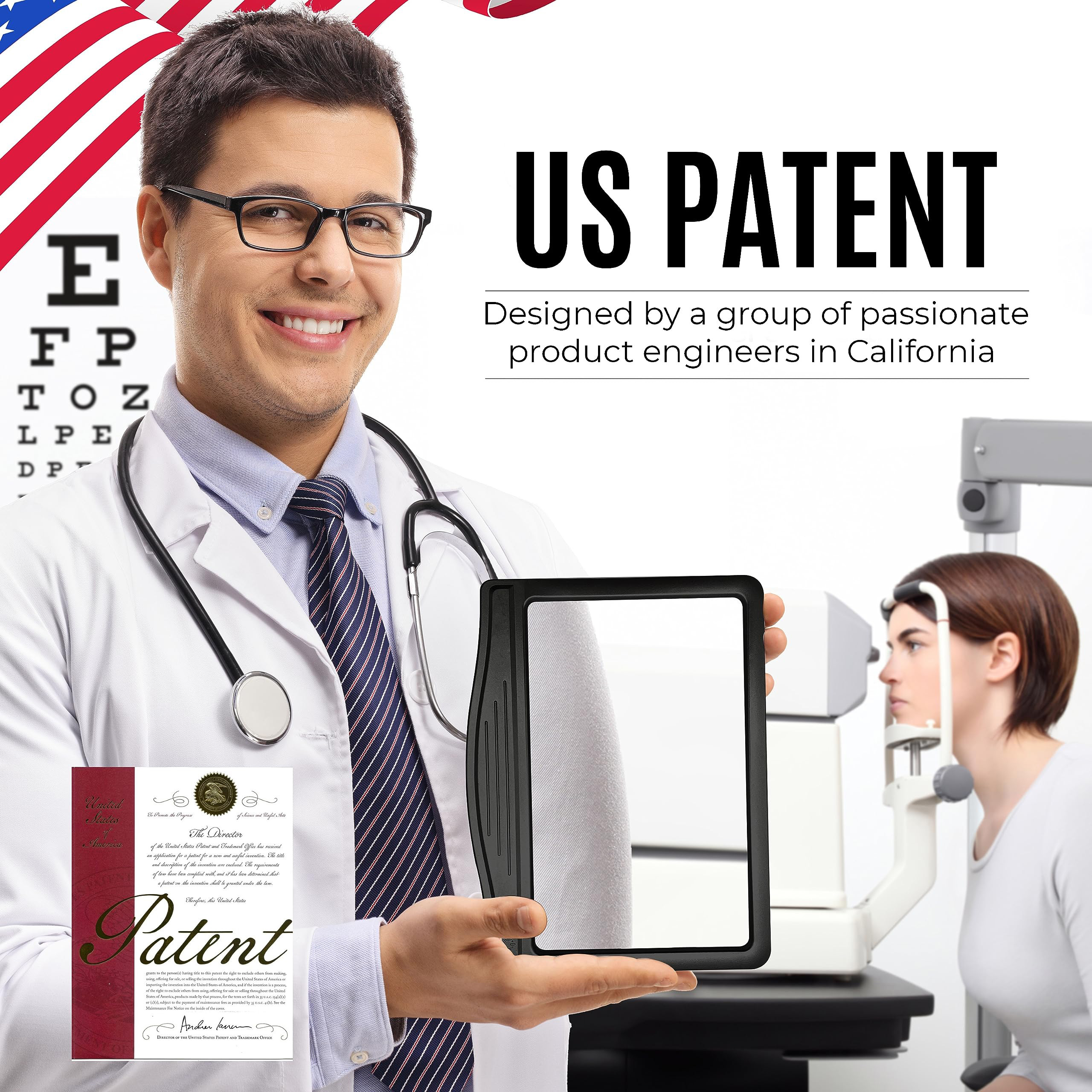 5X Rechargeable Full Book Page Reading Magnifier