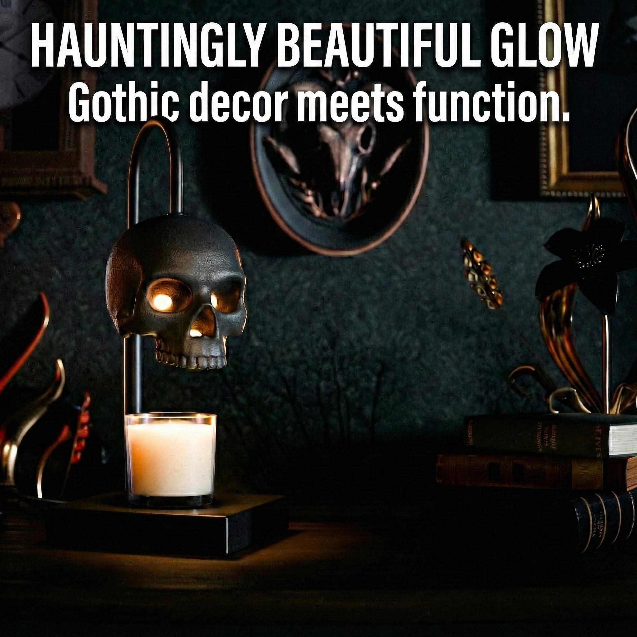 💀 Skull Candle Warmer Lamp
