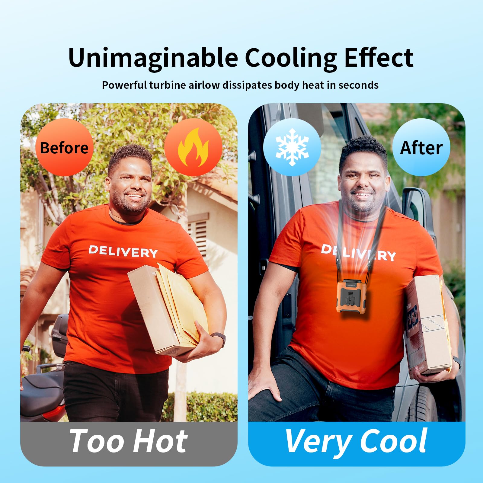 🔥Hot Selling🧊10000mAh Portable Waist Fan Clip