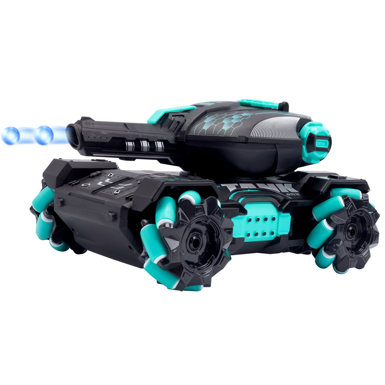360 Degree Rotating Remote Control Stunt Tank Shooting Water Bombs