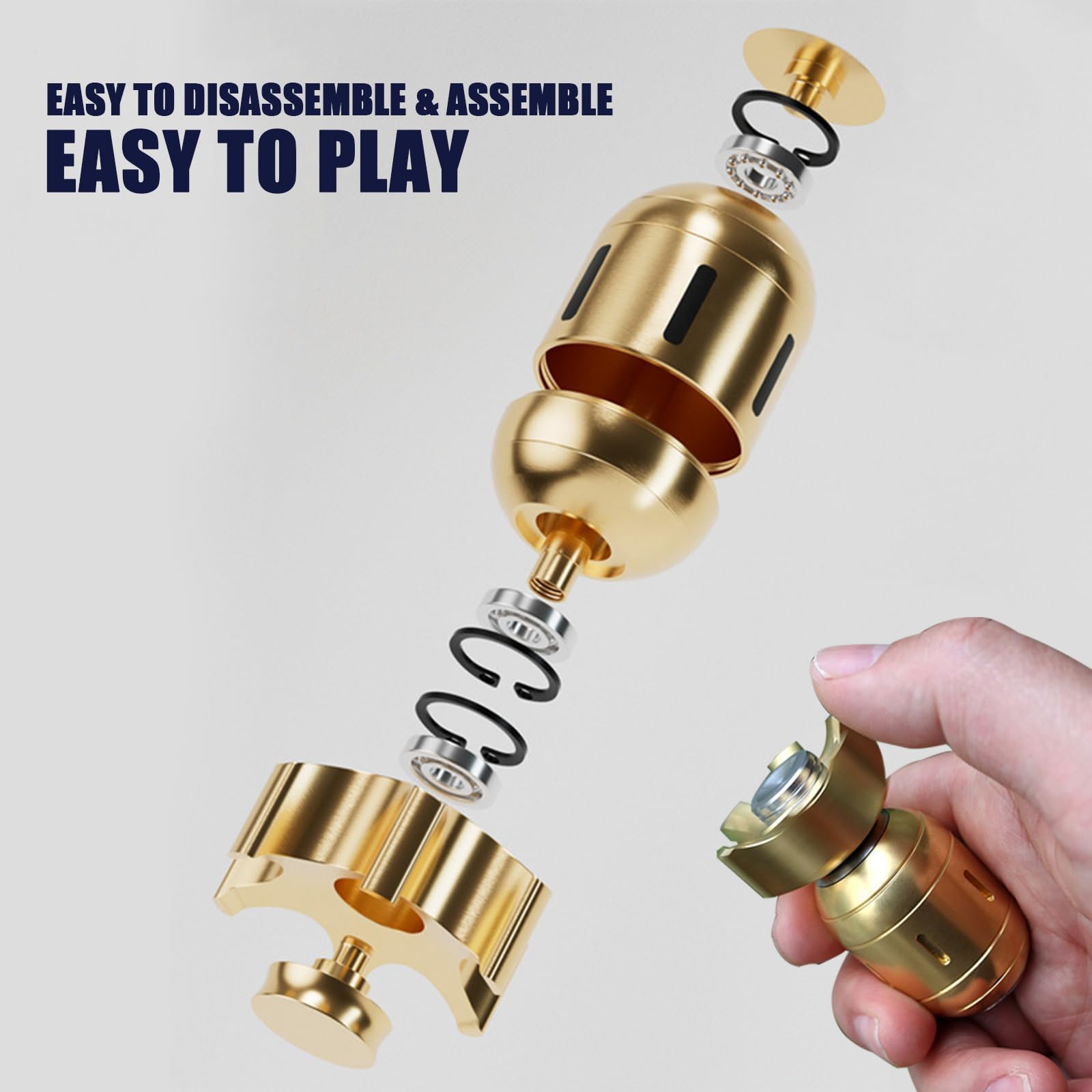 Hand Spinner Portable Brass Bombs Spinner