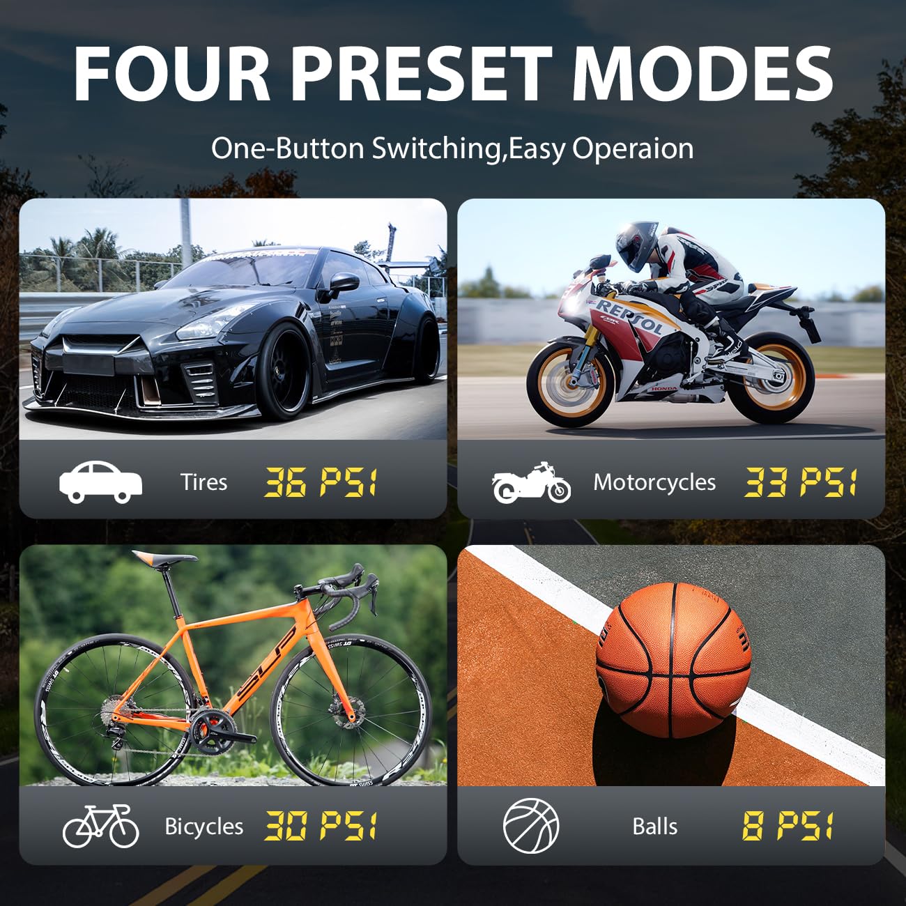 Cordless Air Compressor Tire Inflator