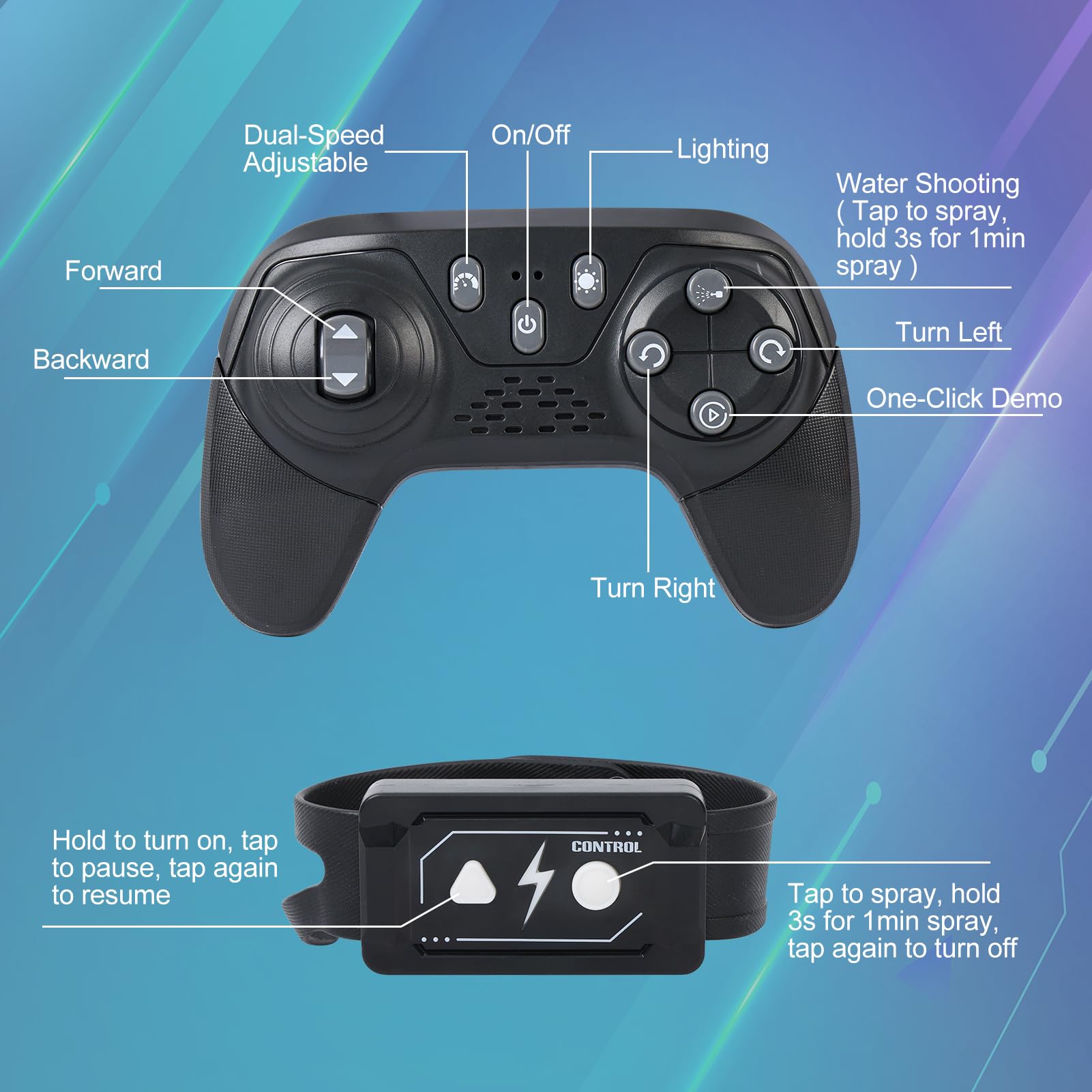 Remote Control Car Water Squirt Tank