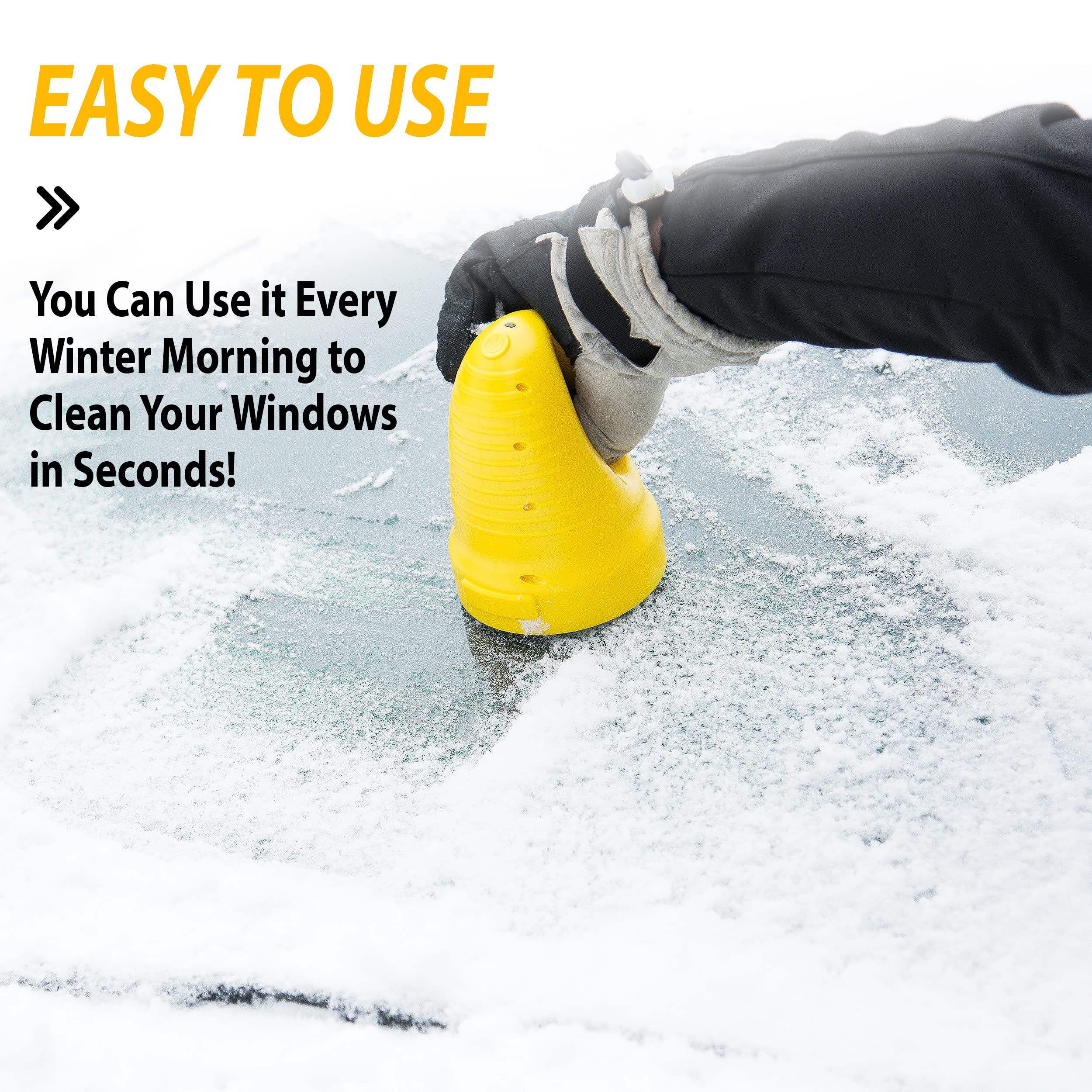 Portable Cordless for Car Windshield Glass Frost Removal