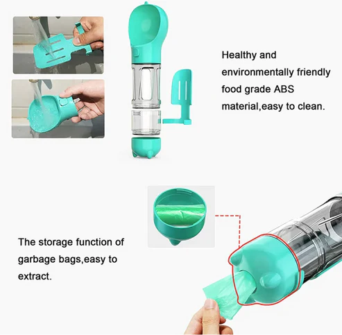 4 in 1 Multi-Purpose Dog Water Bottle