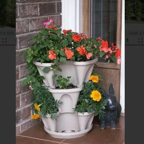 Stand Stacking Planters Strawberry Planting Pots